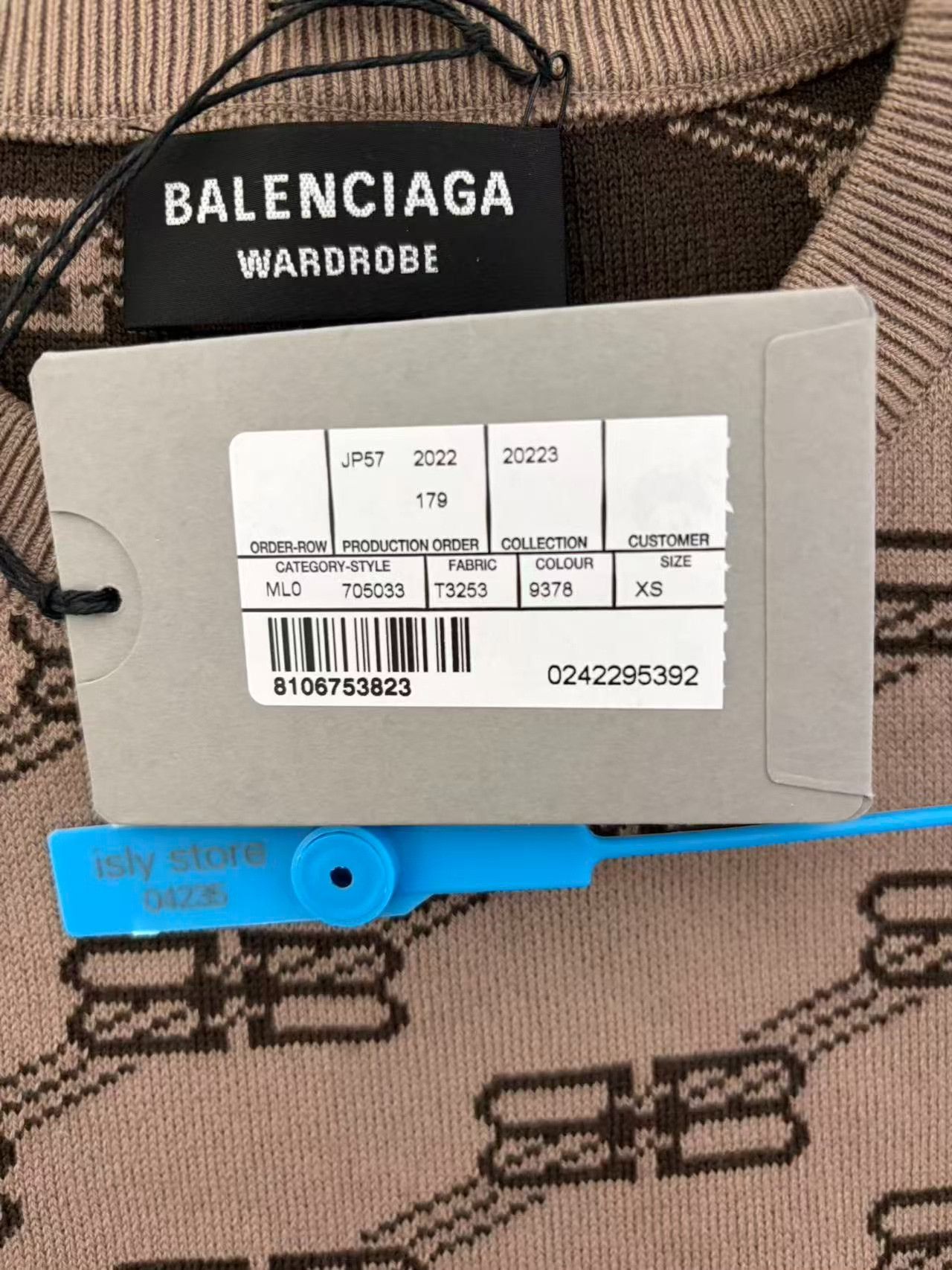 Balenciaga Balenciaga Logo Monogram Sweater Size XS Size US XS / EU 42 / 0 - 5 Thumbnail