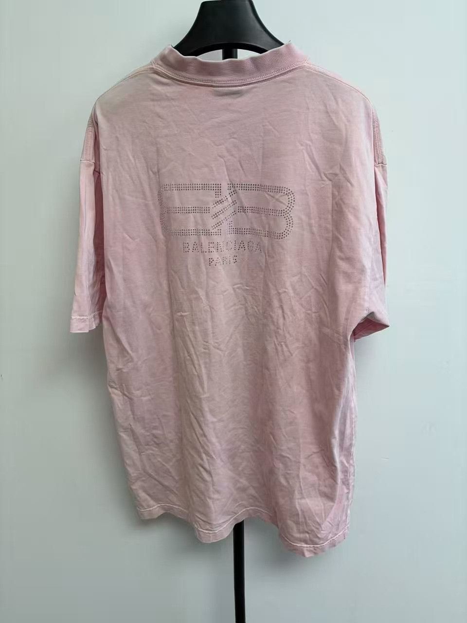 Balenciaga Balenciaga Rhinestone Logo T-Shirt XS Size US XS / EU 42 / 0 - 2 Thumbnail