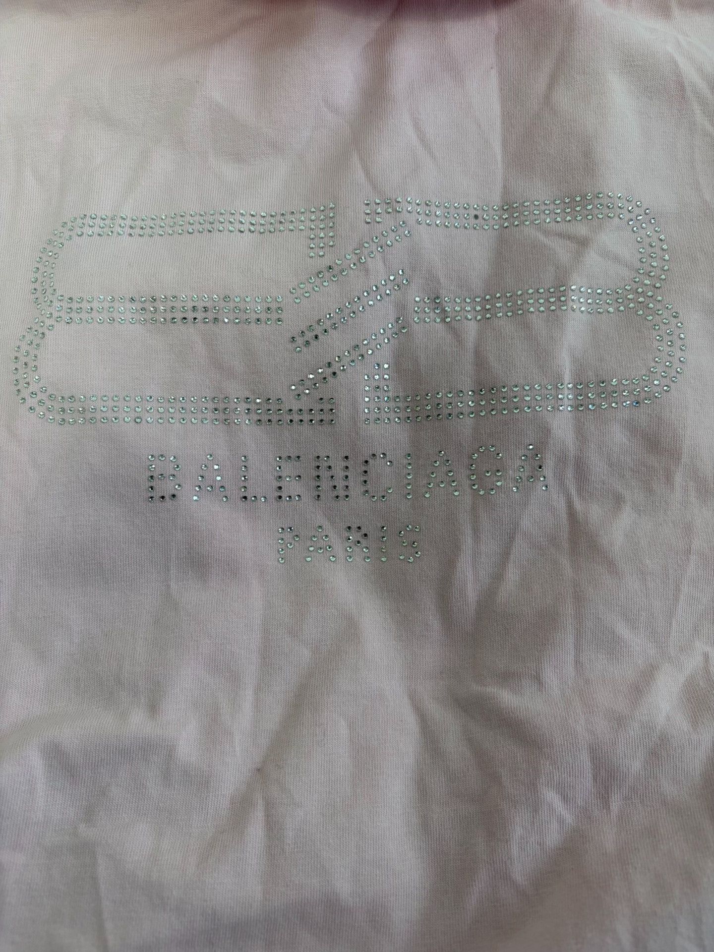 Balenciaga Balenciaga Rhinestone Logo T-Shirt XS Size US XS / EU 42 / 0 - 4 Thumbnail
