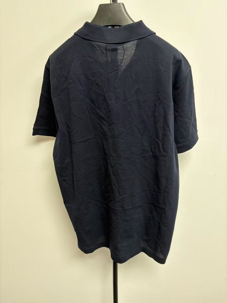 Prada Prada Navy Logo Pique Polo Shirt XXL Size US XXL / EU 58 / 5 - 3 Thumbnail