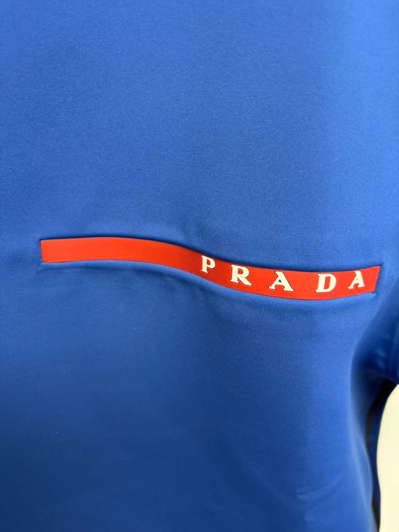 Prada Prada Contrast Logo Technical Jersey Sweatshirt Size L Size US L / EU 52-54 / 3 - 4 Thumbnail