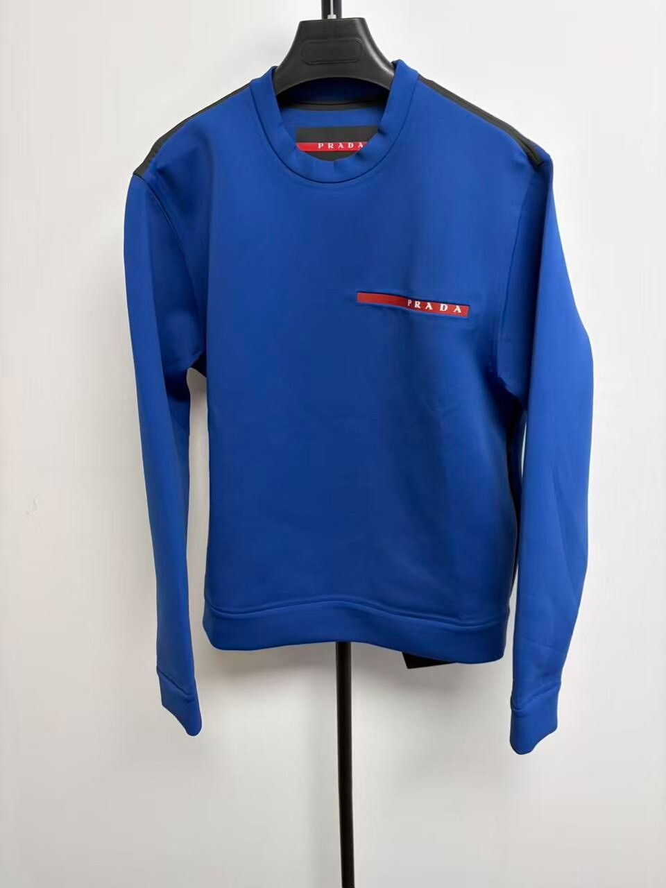 Prada Prada Contrast Logo Technical Jersey Sweatshirt Size L Size US L / EU 52-54 / 3 - 2 Thumbnail
