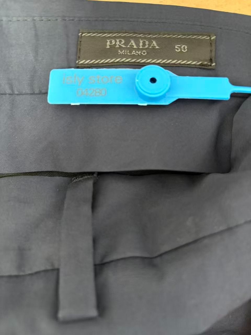 Prada Prada Blue Triangle Logo Poplin Pants 50 Size US 34 / EU 50 - 4 Thumbnail