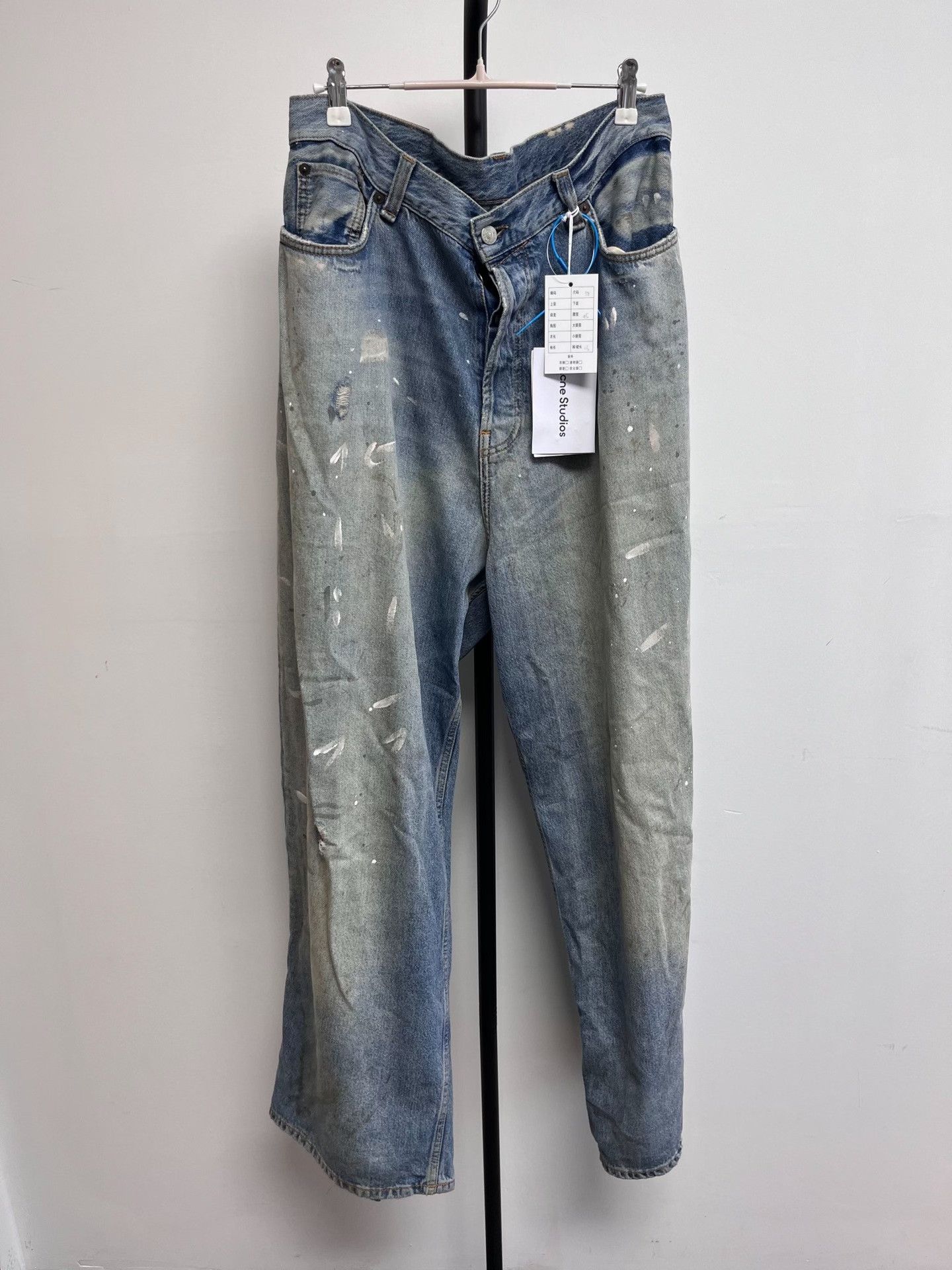 Acne Studios Acne Studios Painted Wide-Leg Jeans EUR 38 Size 27" / US 4 / IT 40 - 2 Thumbnail