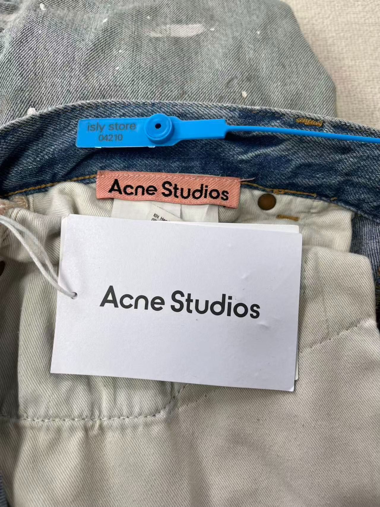 Acne Studios Acne Studios Painted Wide-Leg Jeans EUR 38 Size 27" / US 4 / IT 40 - 6 Thumbnail