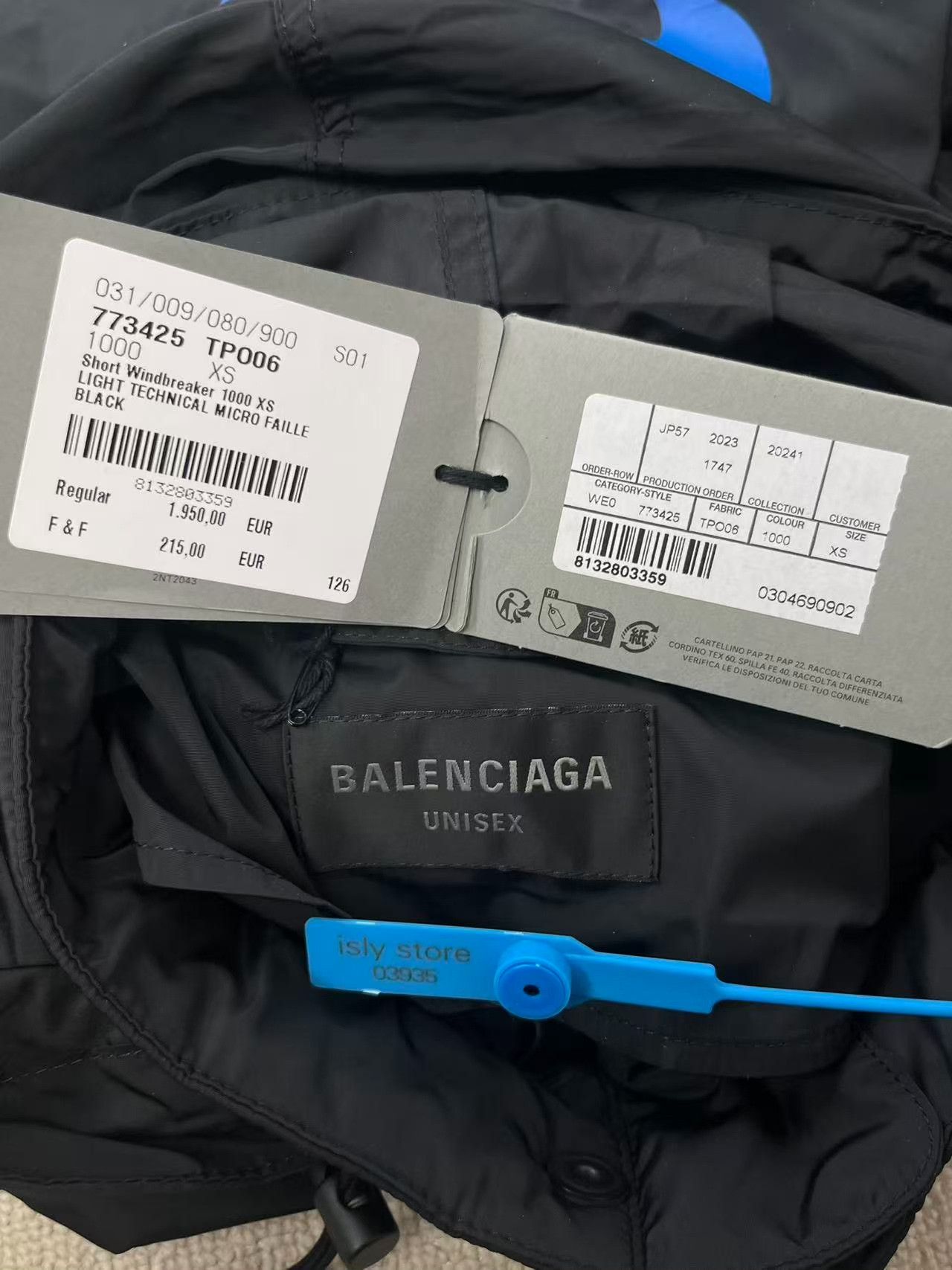 Balenciaga Balenciaga Logo Print Windbreaker Jacket XS Size US XS / EU 42 / 0 - 6 Thumbnail