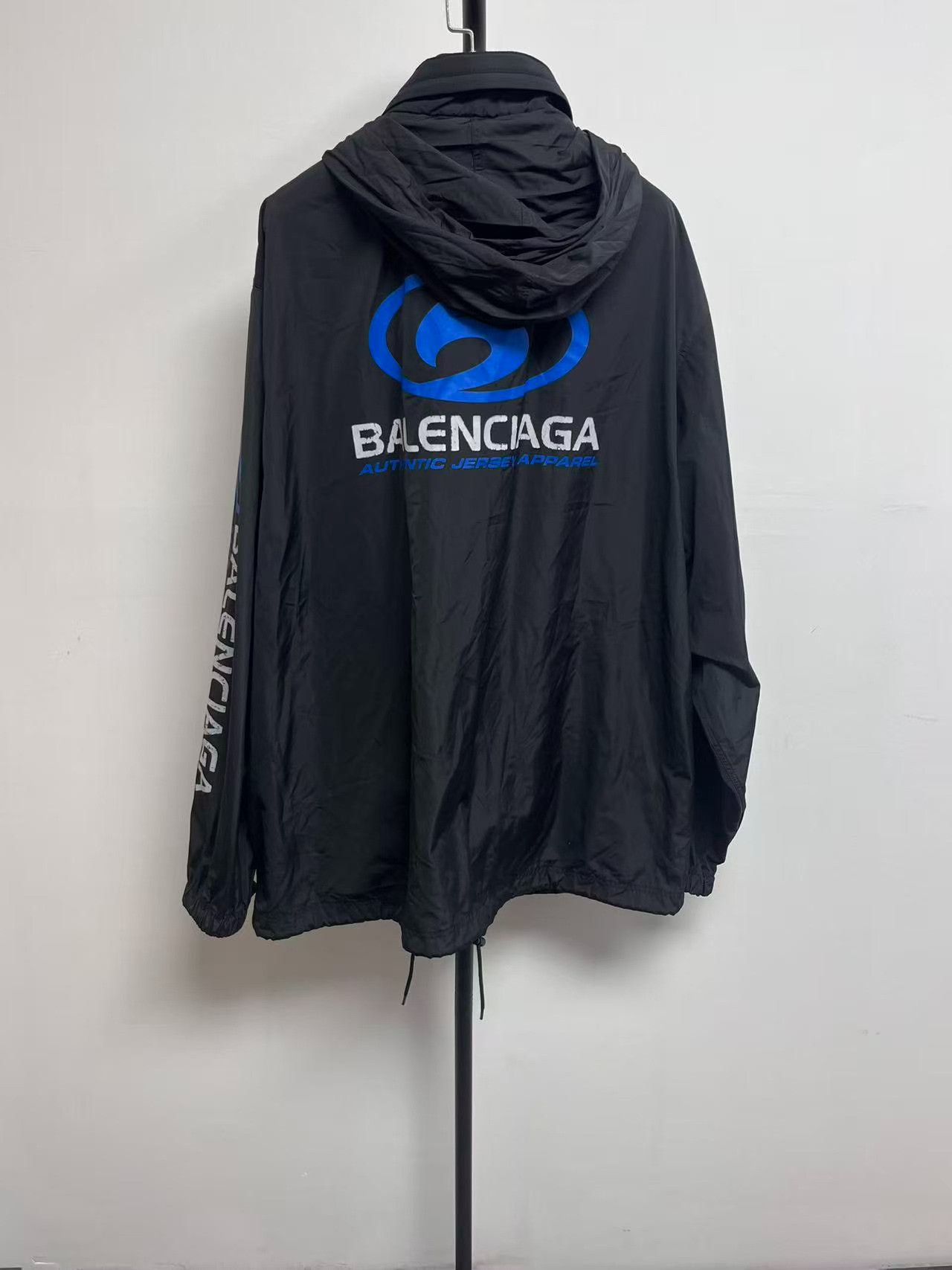 Balenciaga Balenciaga Logo Print Windbreaker Jacket XS Size US XS / EU 42 / 0 - 2 Thumbnail