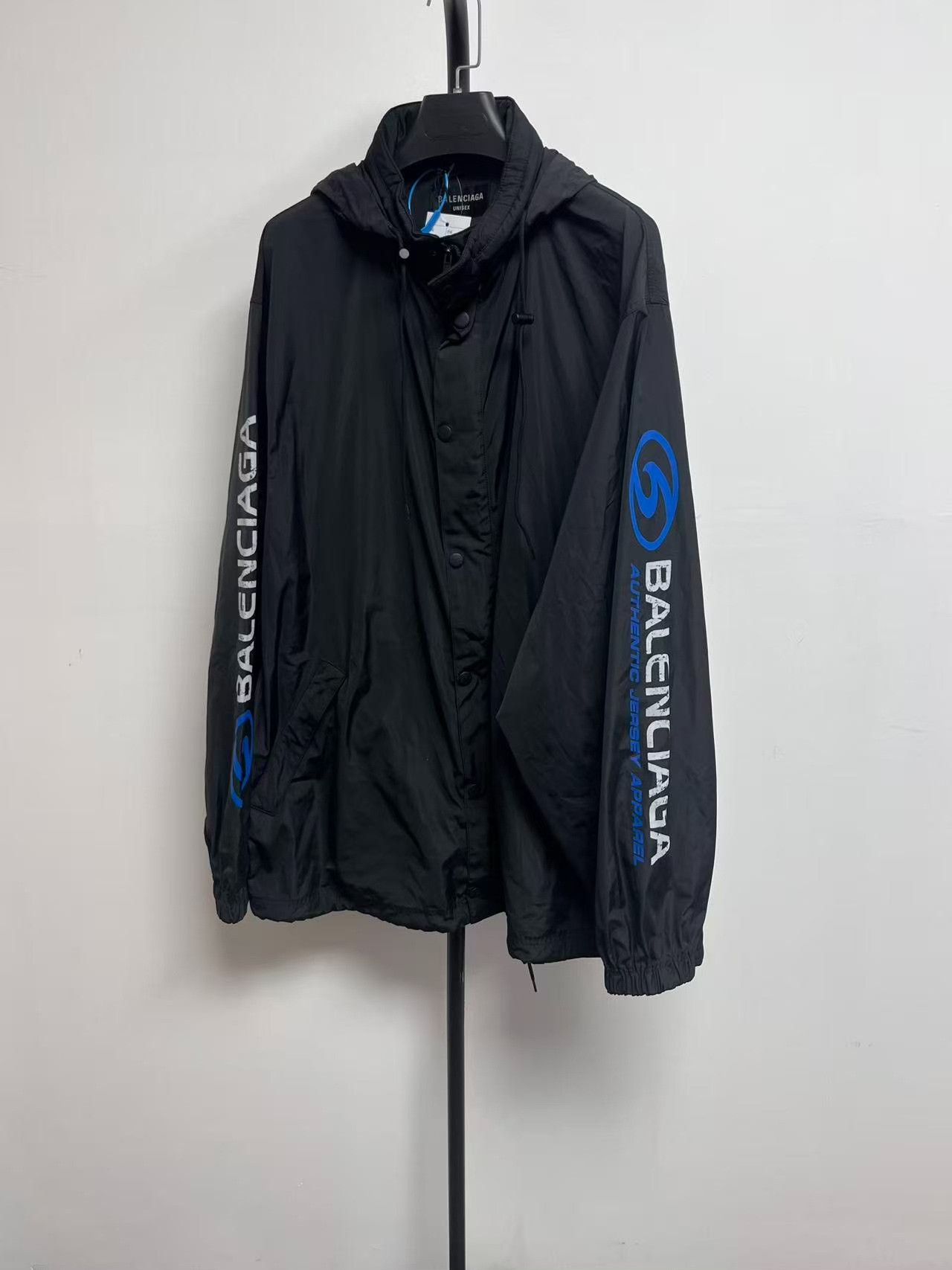 Balenciaga Balenciaga Logo Print Windbreaker Jacket XS Size US XS / EU 42 / 0 - 3 Thumbnail