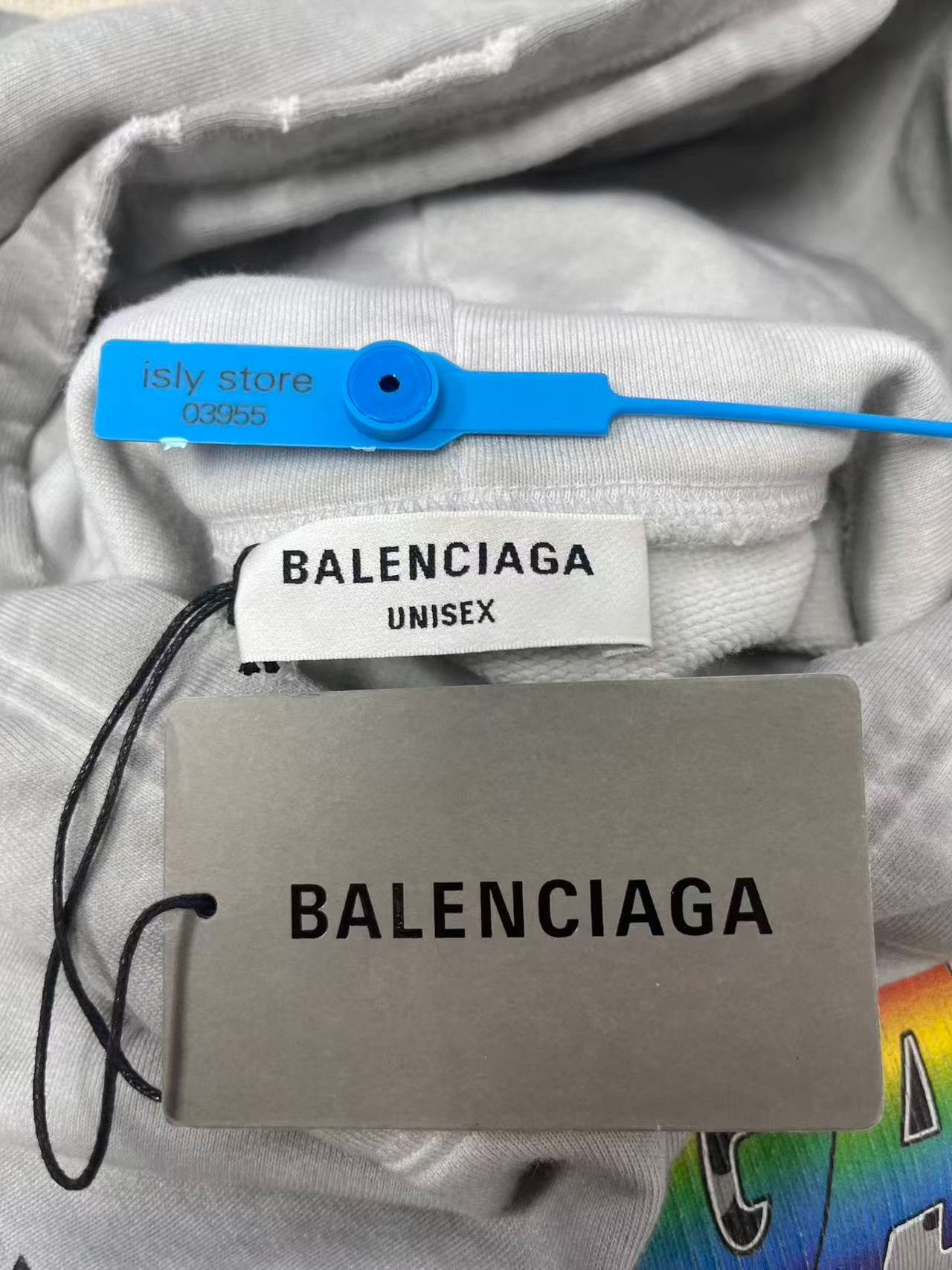 Balenciaga Balenciaga Distressed Rainbow Graphic Hoodie 1 Size S / US 4 / IT 40 - 5 Thumbnail