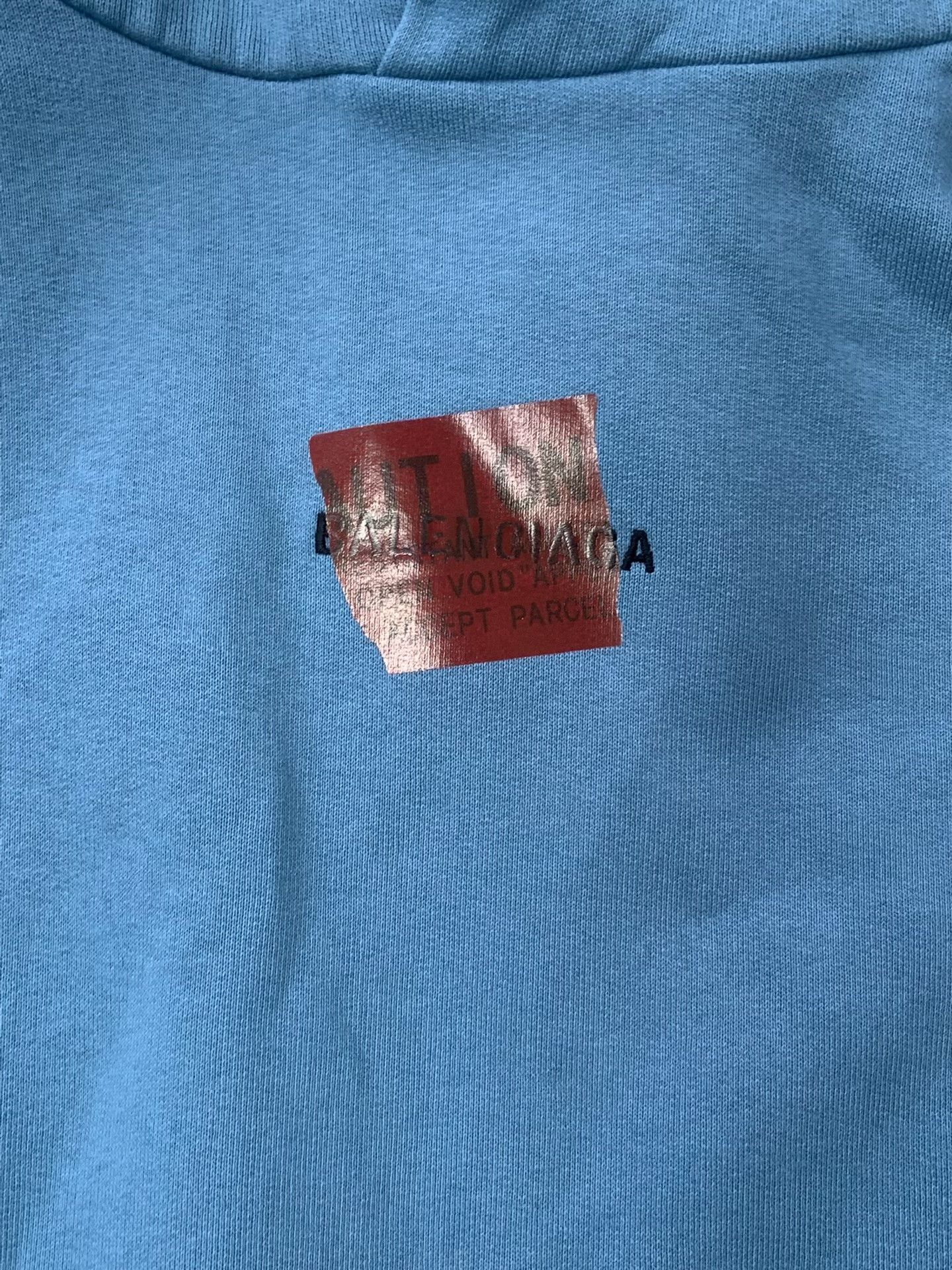 Balenciaga Balenciaga Caution Tape Logo Hoodie XS Size US XS / EU 42 / 0 - 4 Thumbnail