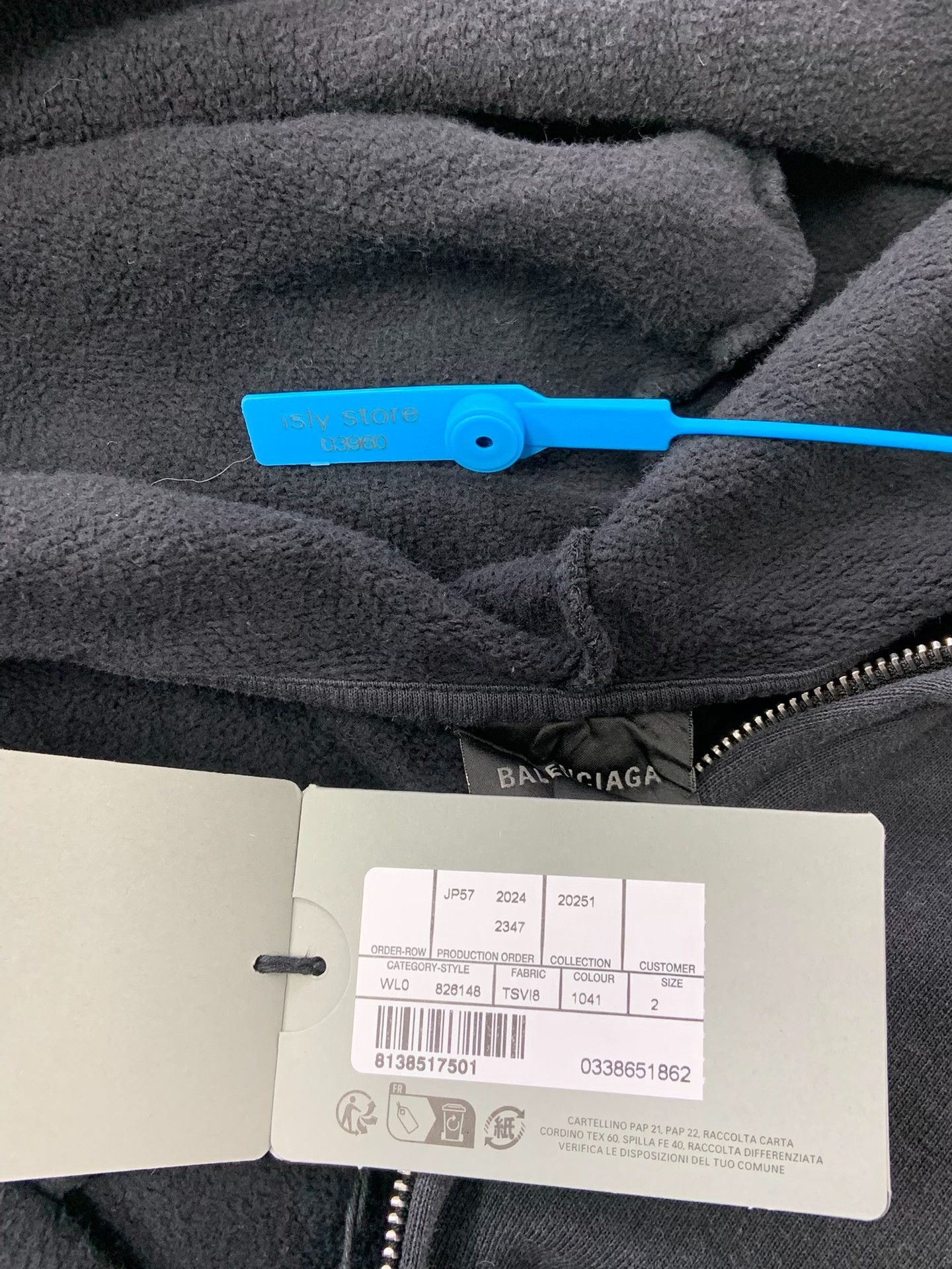 Balenciaga Balenciaga Belleville Graphic Zip Hoodie Size 2 Size M / US 6-8 / IT 42-44 - 5 Thumbnail