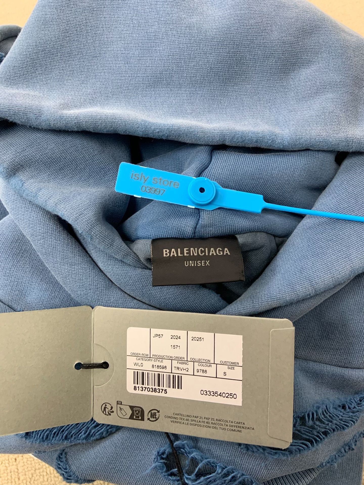 Balenciaga Balenciaga Destroyed Logo Hoodie XS Size US XS / EU 42 / 0 - 8 Thumbnail