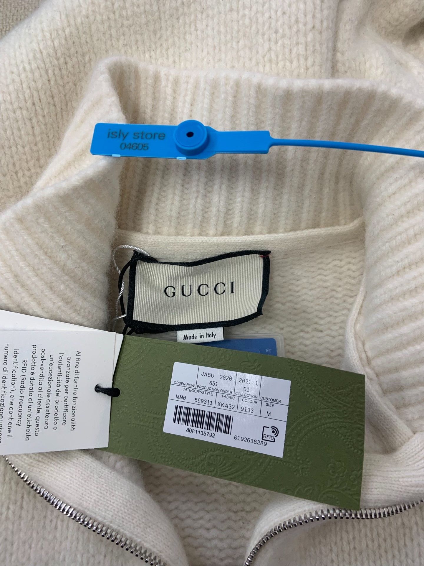 Gucci Gucci Cable Knit Web Zip Sweater US M Size US M / EU 48-50 / 2 - 5 Thumbnail