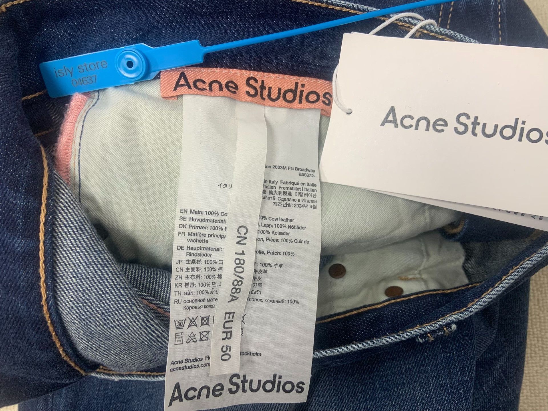 Acne Studios Acne Studios Ripple Wash Wide Leg Jeans US 34 Size US 34 / EU 50 - 5 Thumbnail