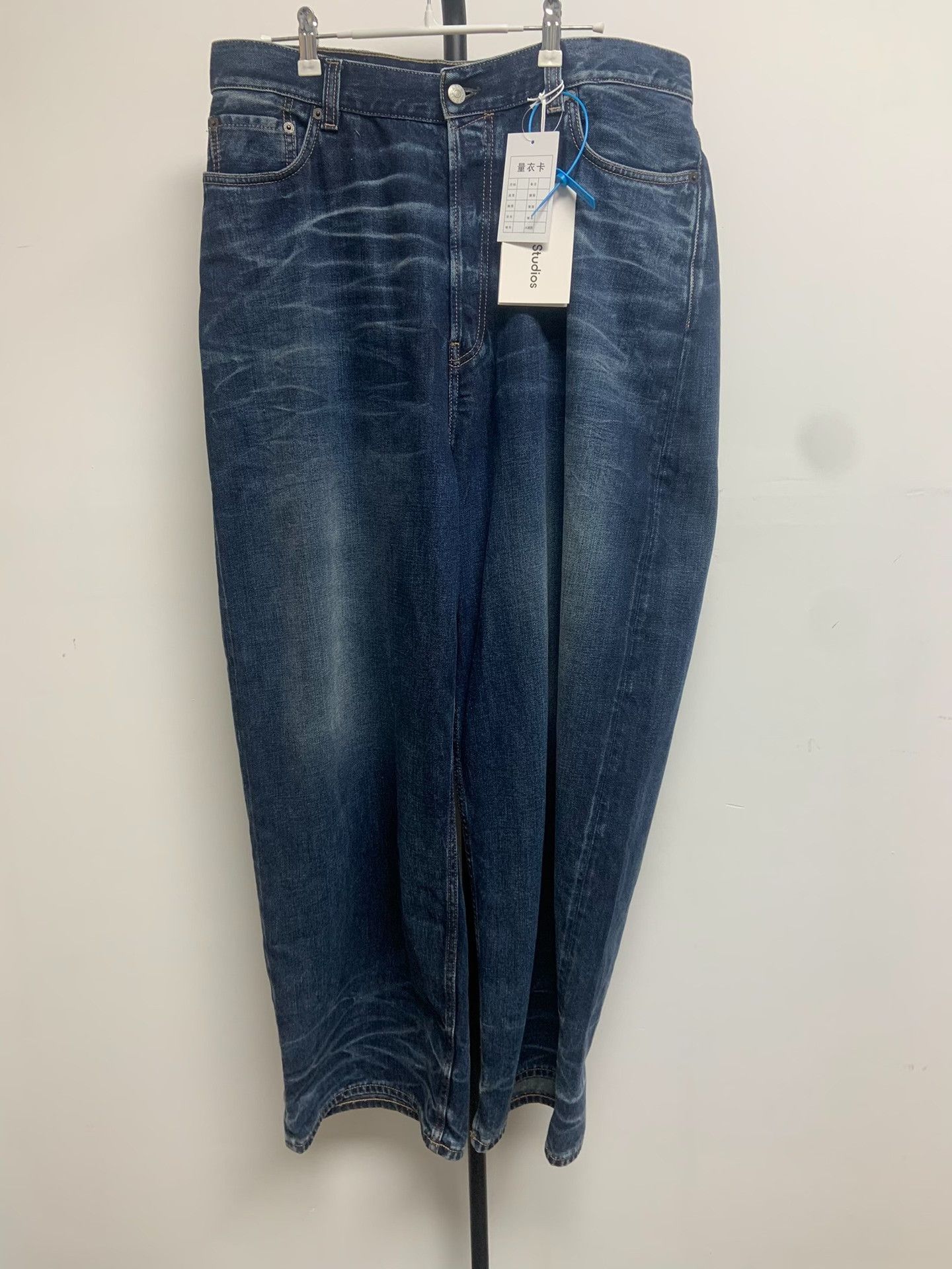 Acne Studios Acne Studios Ripple Wash Wide Leg Jeans US 34 Size US 34 / EU 50 - 2 Thumbnail