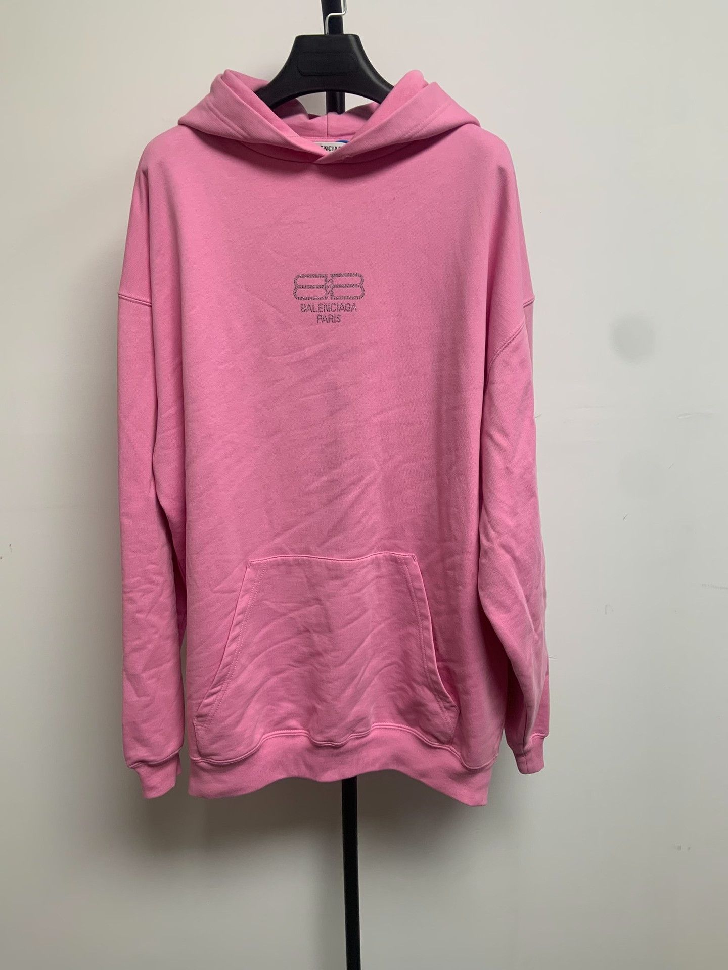 Balenciaga Balenciaga Logo Graphic Pink Hoodie Size M Size US M / EU 48-50 / 2 - 2 Thumbnail