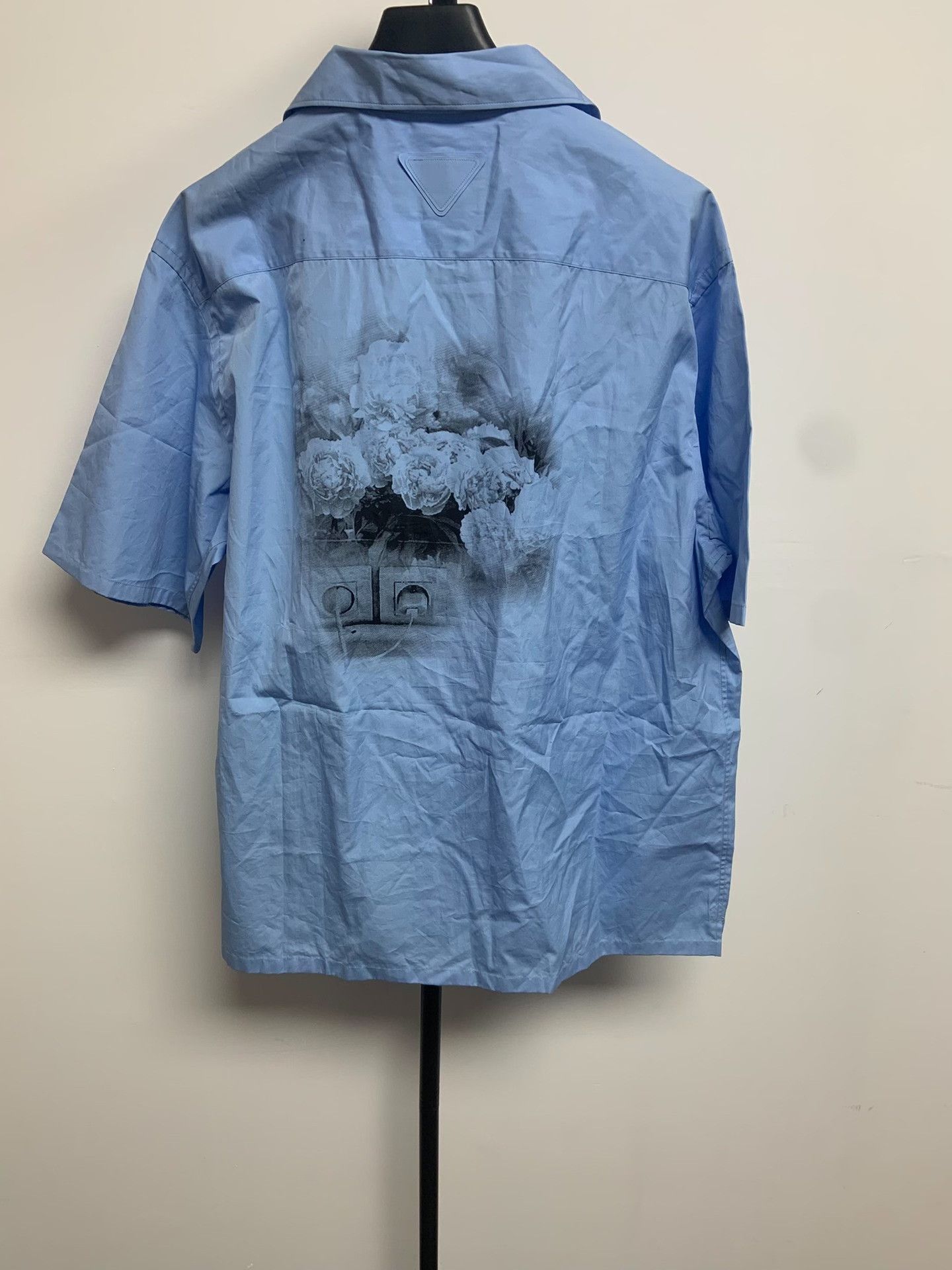 Prada Prada Graphic Print Poplin Short Sleeve Shirt XL Size US XL / EU 56 / 4 - 3 Thumbnail