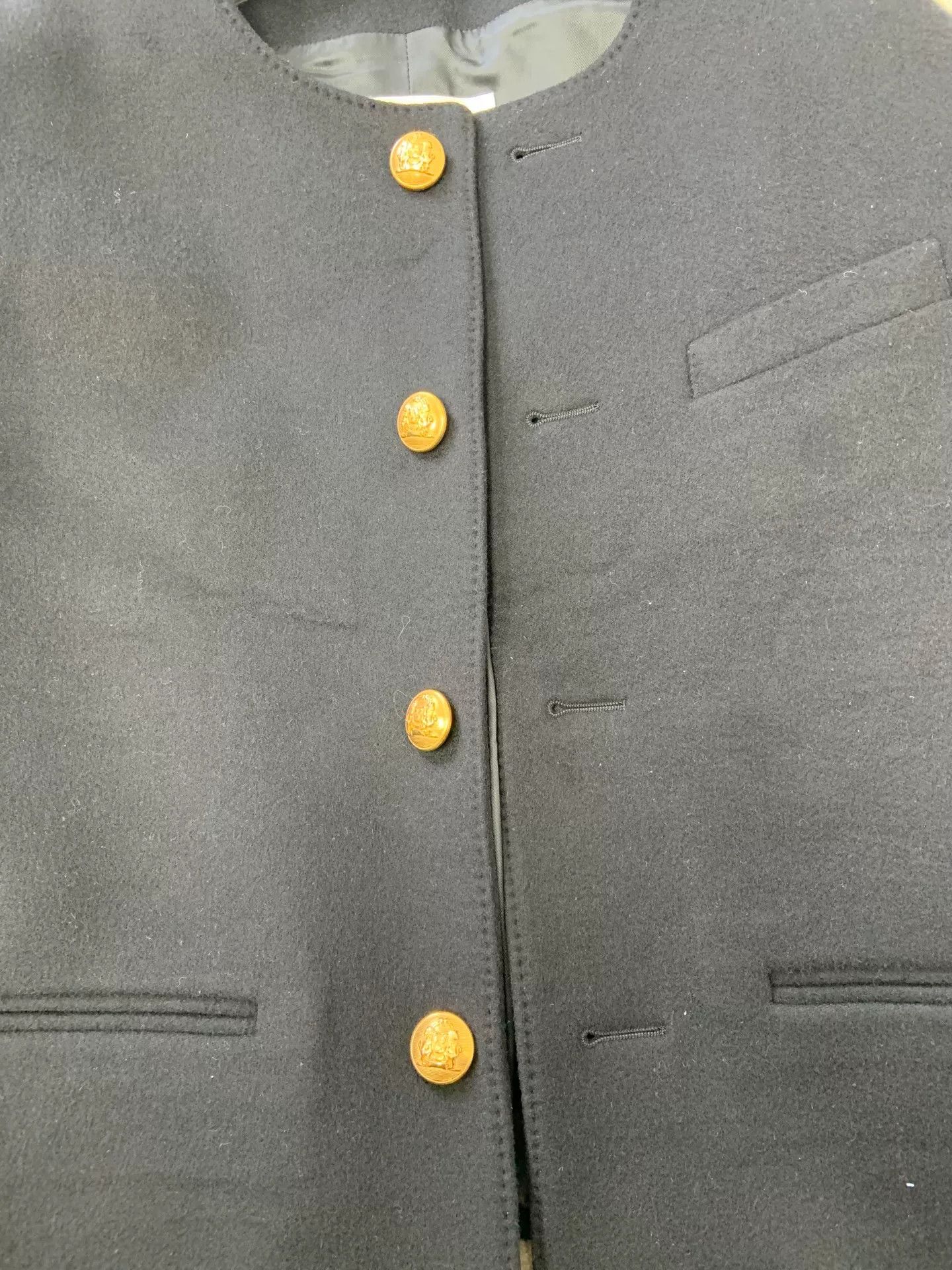 Celine Celine Gold Button Cashmere Spencer Jacket 40 Size M / US 6-8 / IT 42-44 - 4 Thumbnail