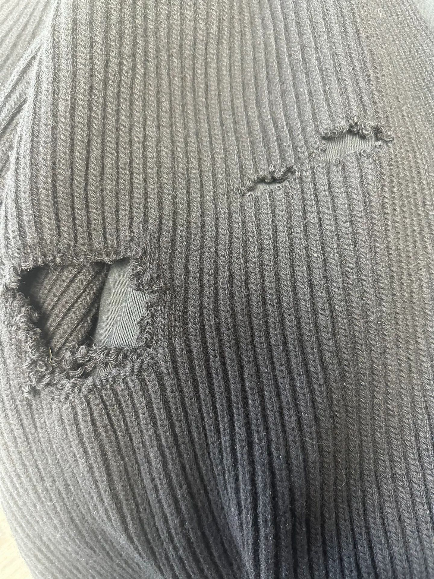 Balenciaga Balenciaga Distressed Layered 2-in-1 Cardigan Size 2 Size US M / EU 48-50 / 2 - 4 Thumbnail
