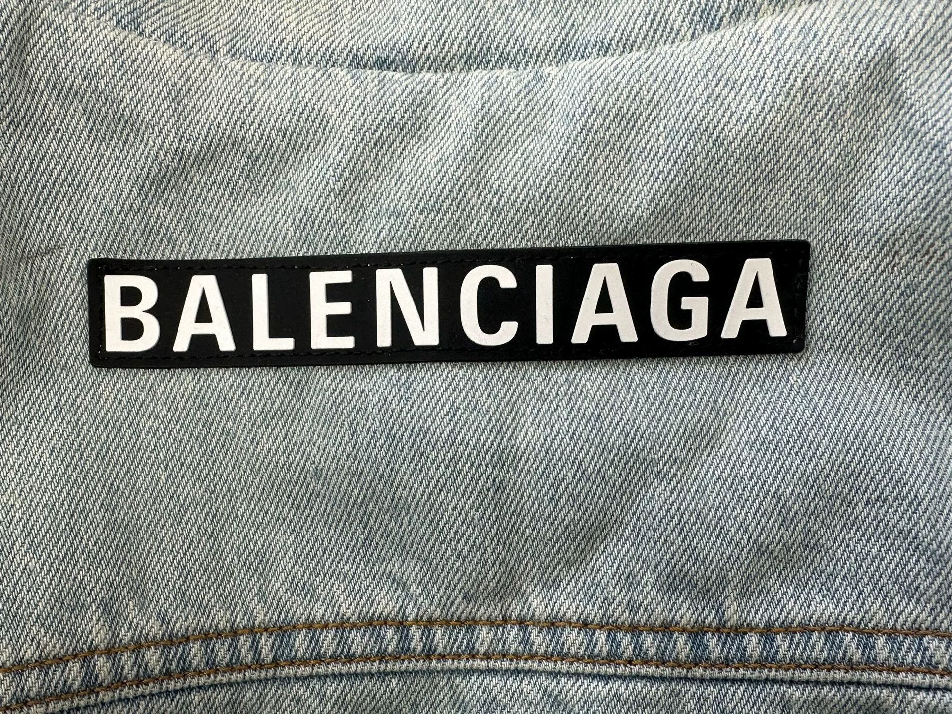 Balenciaga Balenciaga Fleece Collar Denim Jacket 34 Size XS / US 0-2 / IT 36-38 - 4 Thumbnail