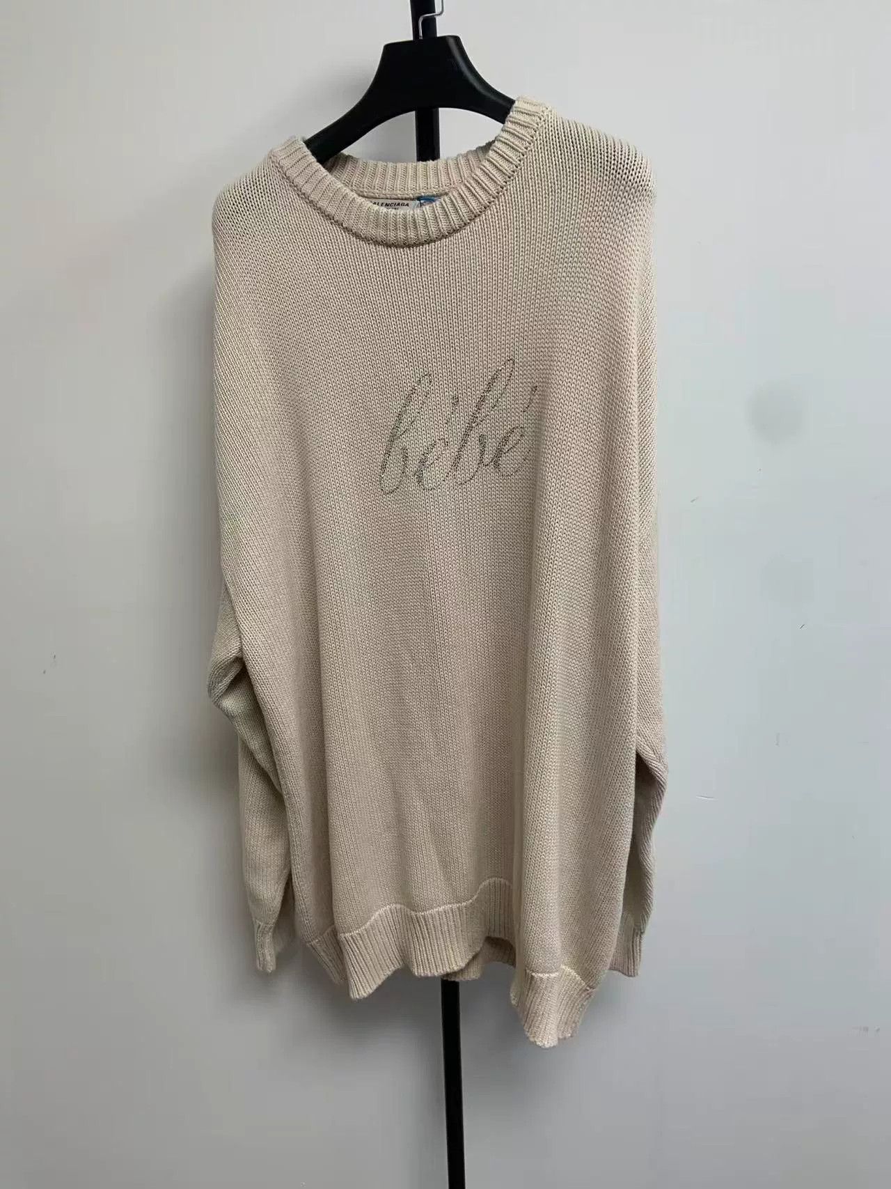Balenciaga Balenciaga Bébé Embellished Knit Sweater Size M Size US M / EU 48-50 / 2 - 2 Thumbnail