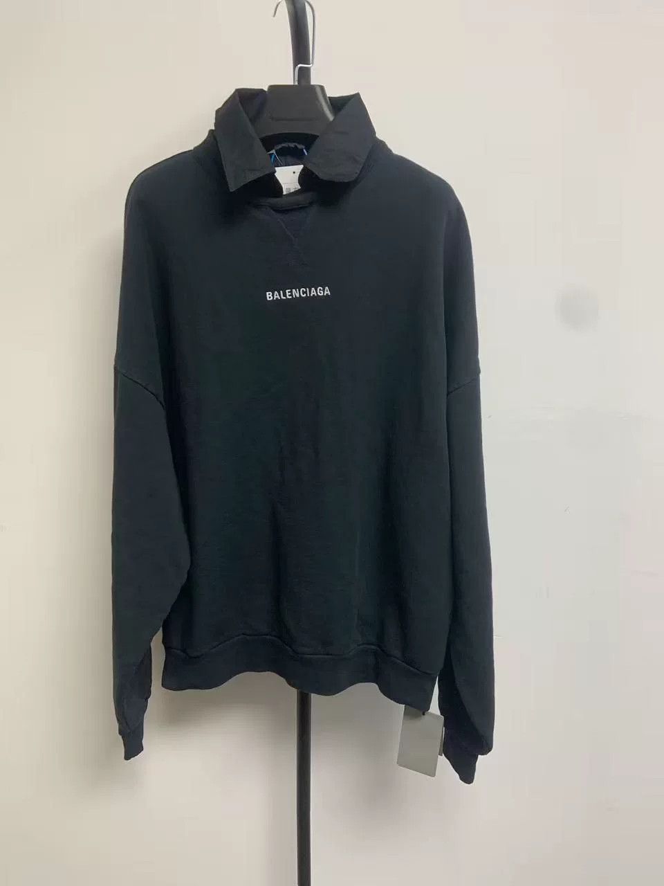 Balenciaga Balenciaga Double Logo Polo Collar Sweatshirt S Size US S / EU 44-46 / 1 - 2 Thumbnail