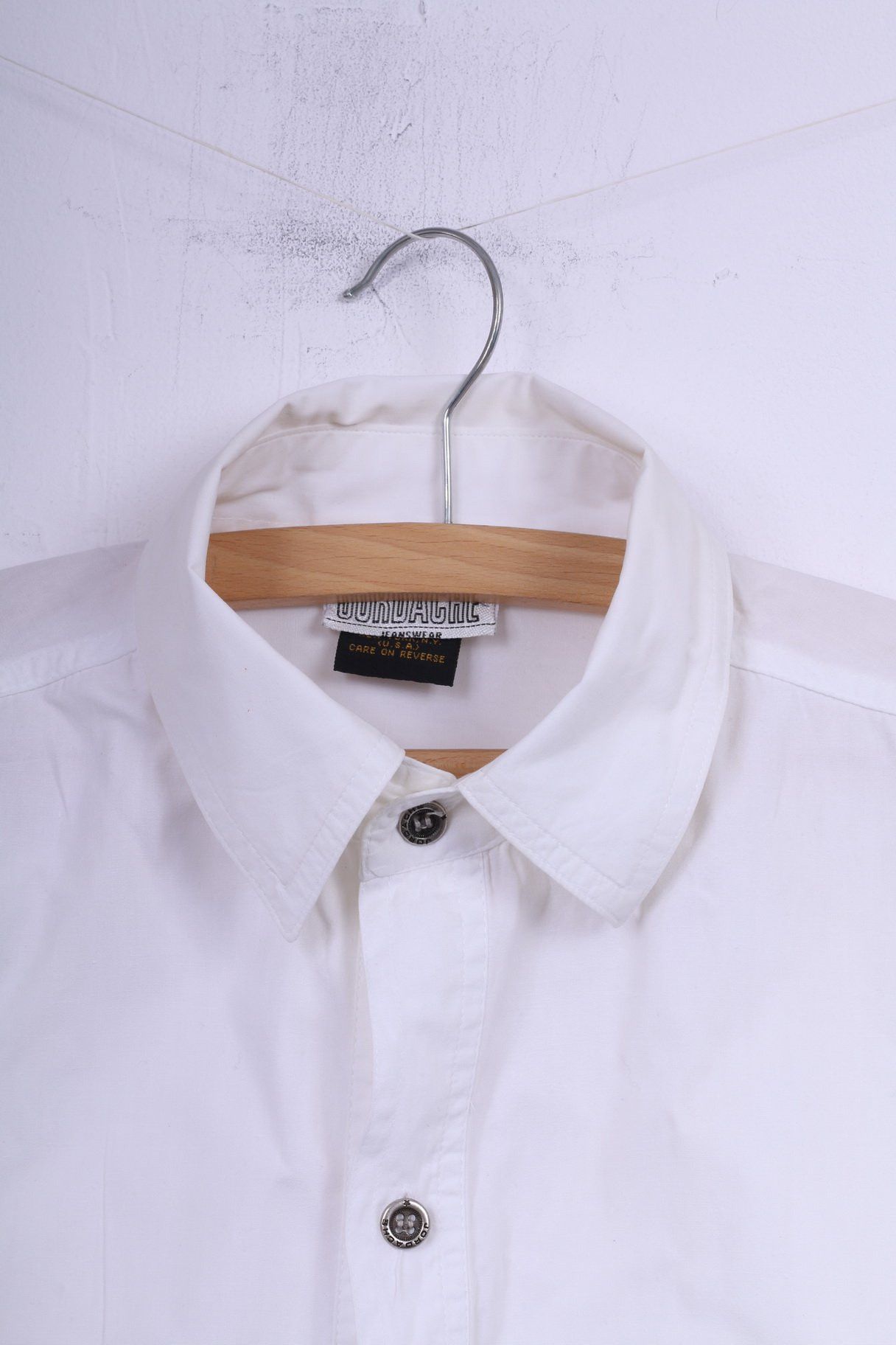 Jordache × Vintage Jordache Jeanswear Mens S Casual Shirt White Vintage 10920 Size US S / EU 44-46 / 1 - 2 Thumbnail