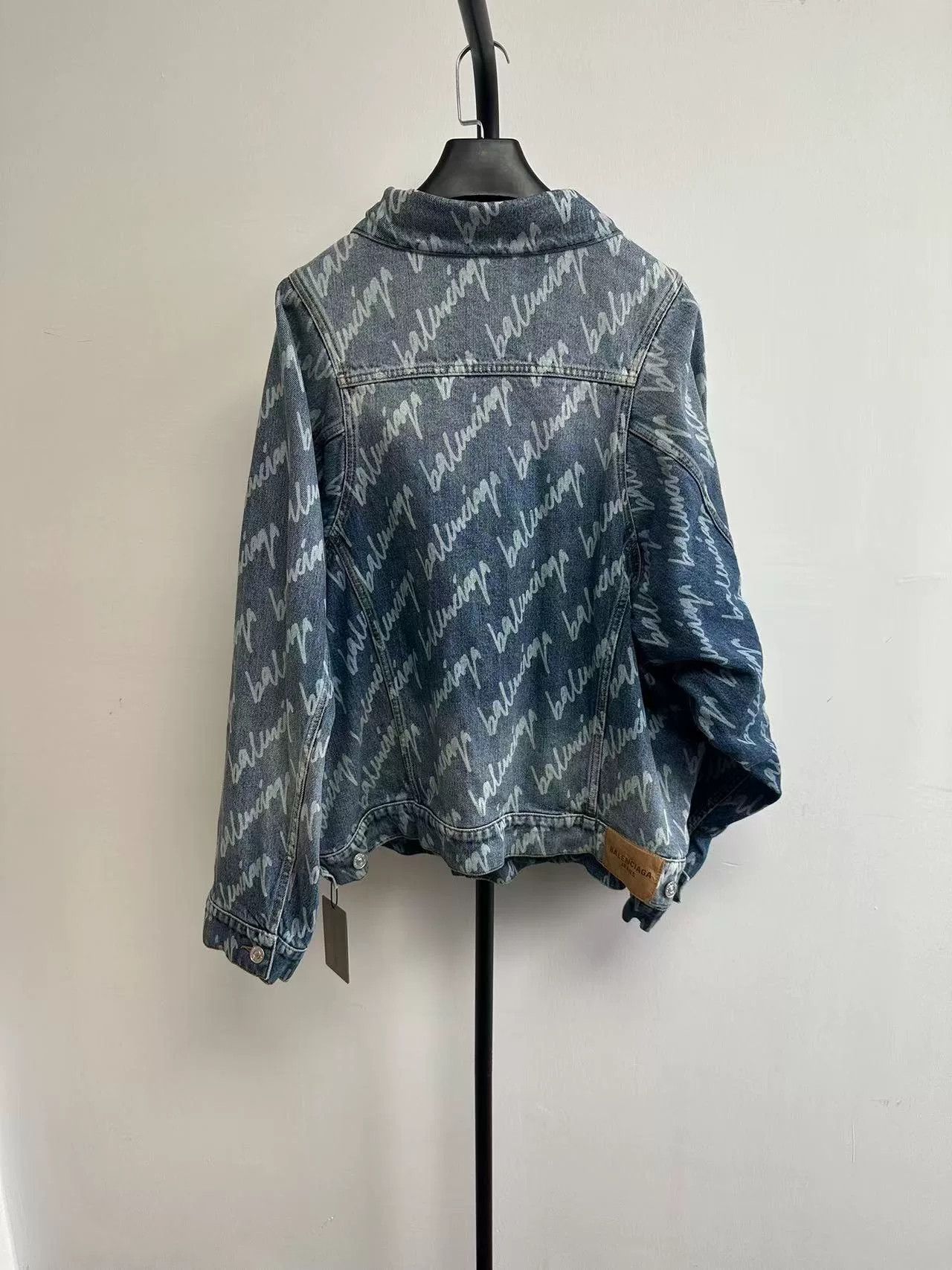 Balenciaga Balenciaga Logo Print Denim Jacket 36 Size XS / US 0-2 / IT 36-38 - 3 Thumbnail