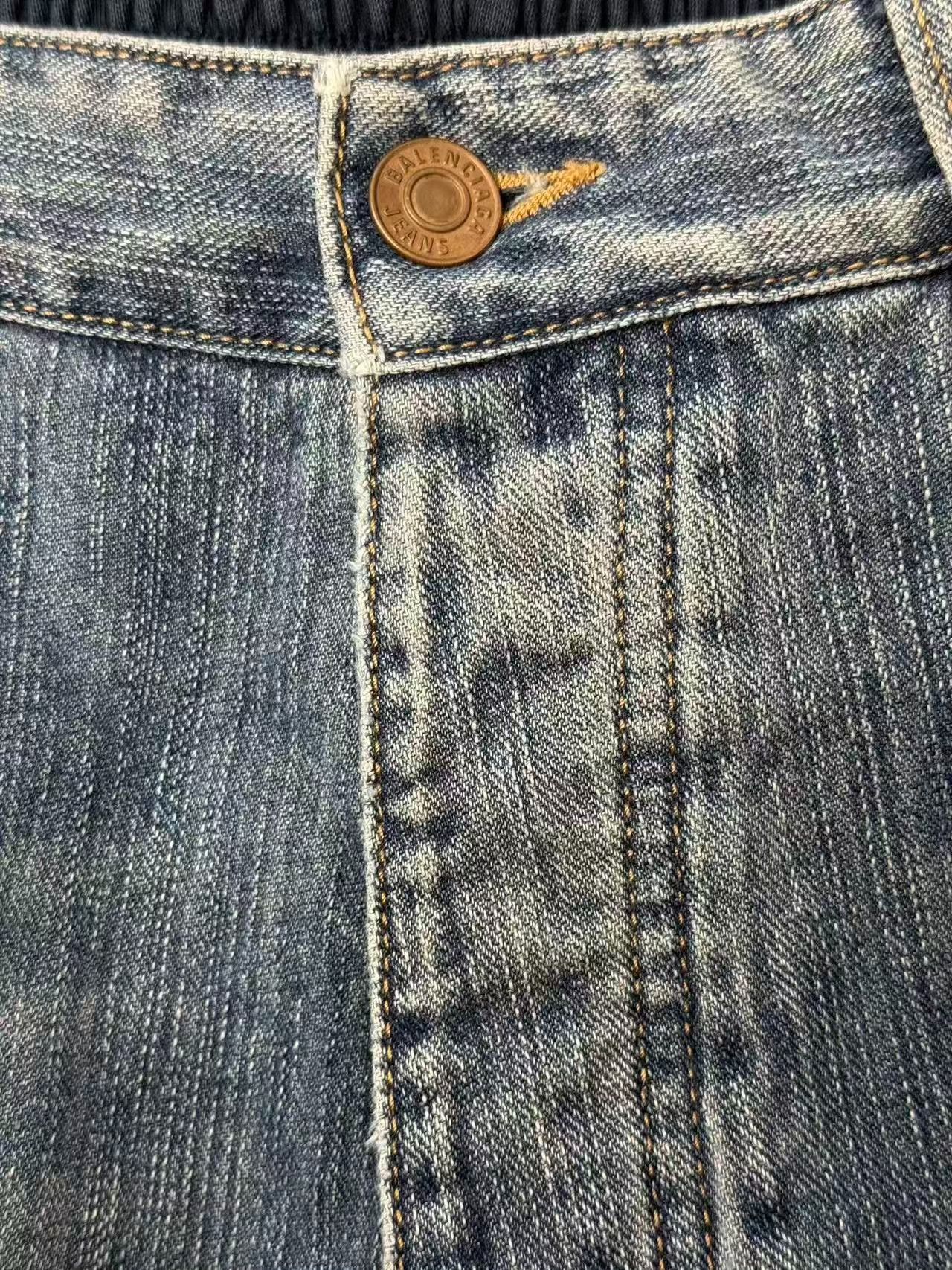 Balenciaga Balenciaga Washed Hybrid Denim Pants S Size US 30 / EU 46 - 4 Thumbnail