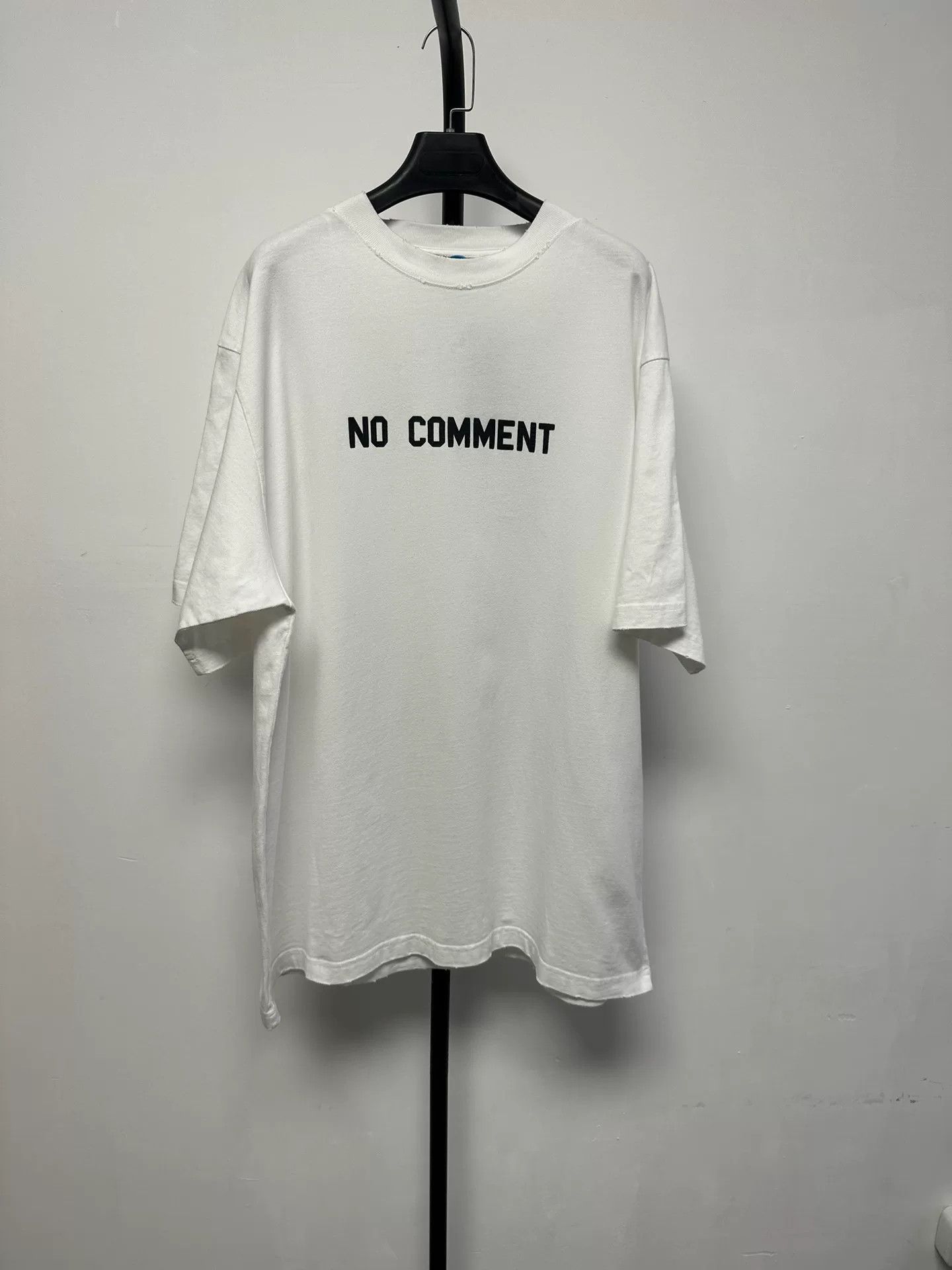 Balenciaga Balenciaga No Comment Print T-Shirt US XXS Size US XXS / EU 40 - 2 Thumbnail