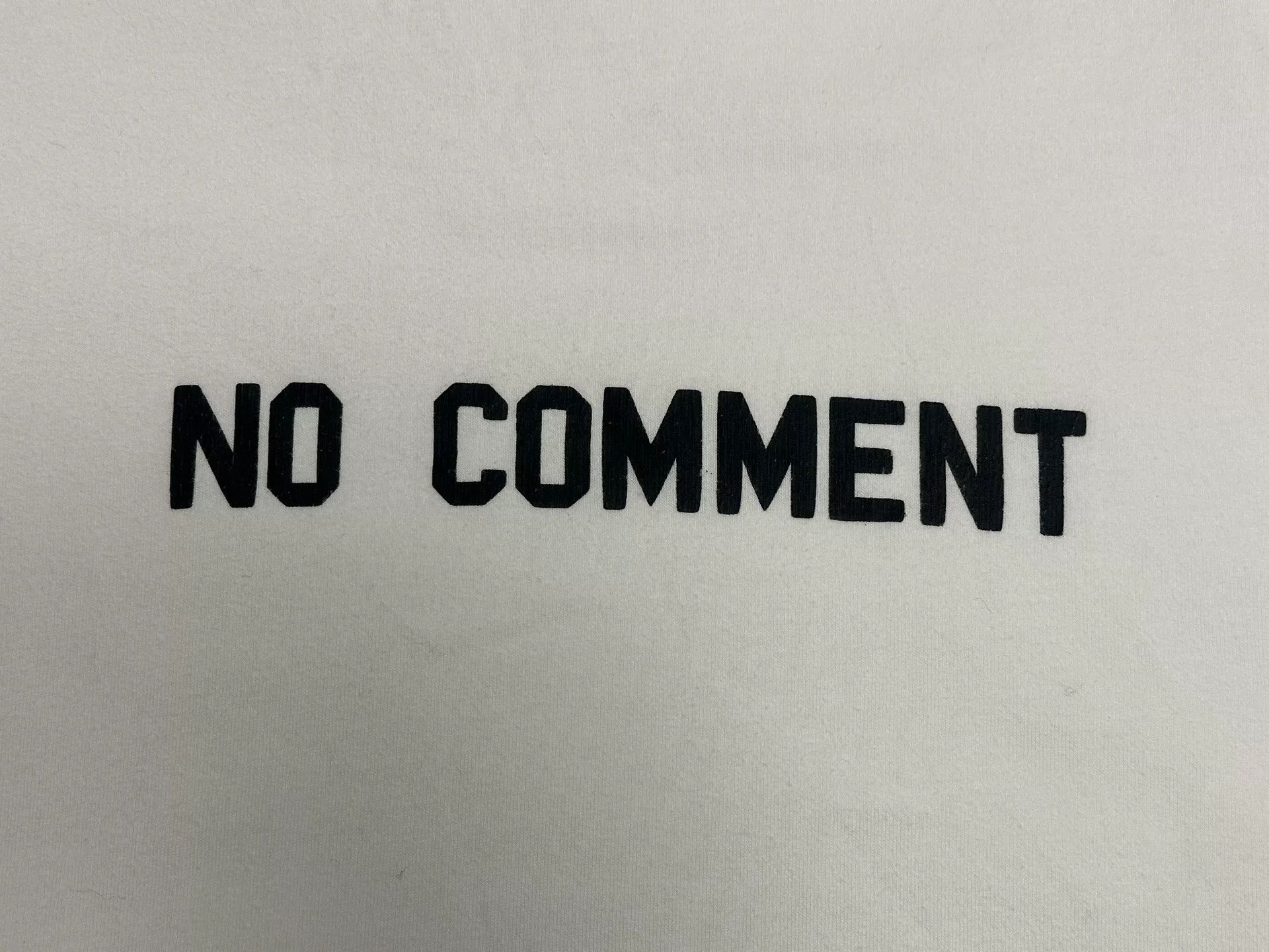 Balenciaga Balenciaga No Comment Print T-Shirt US XXS Size US XXS / EU 40 - 4 Thumbnail