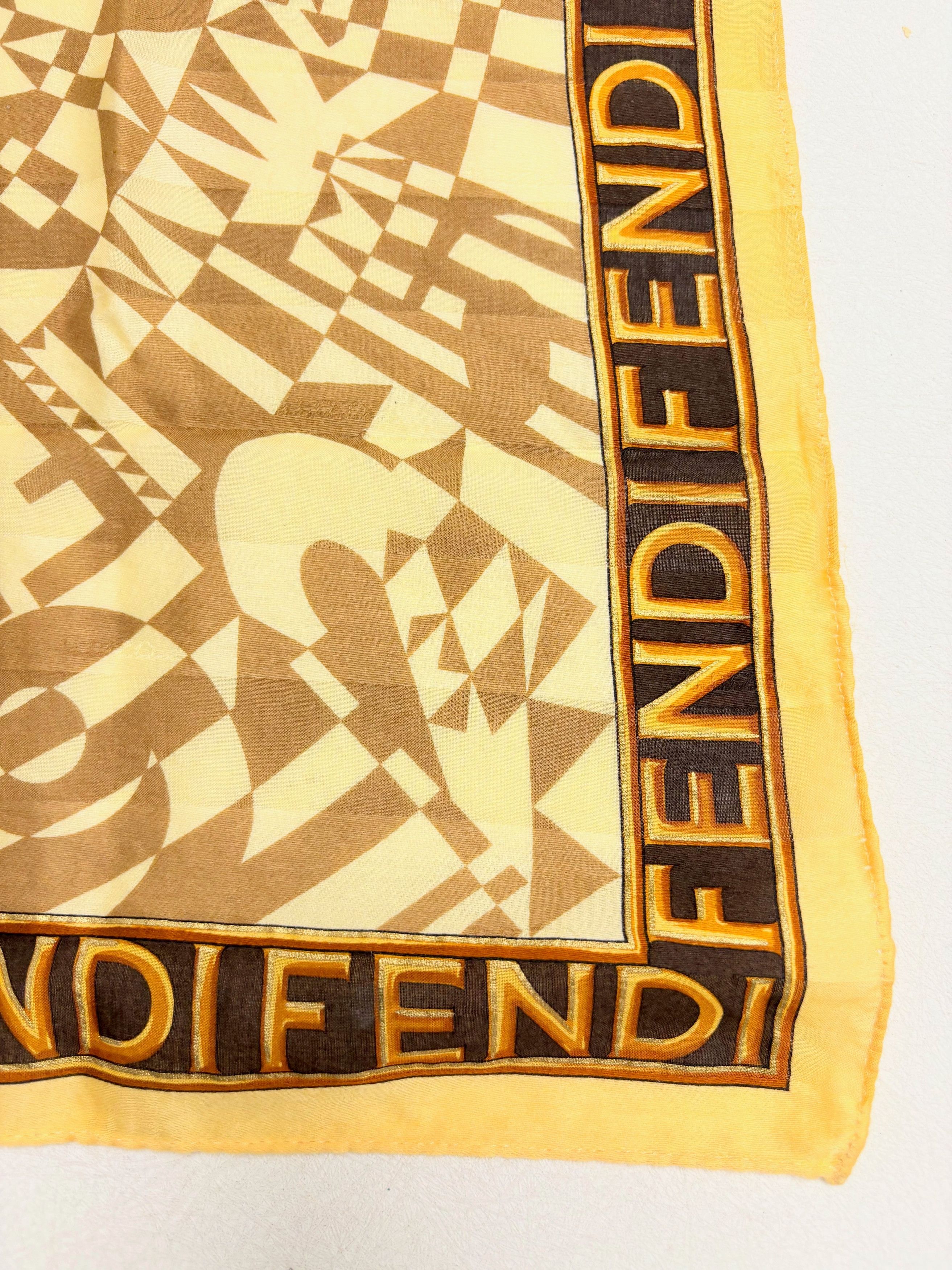 Fendi Carré en Coton Size ONE SIZE - 9 Thumbnail