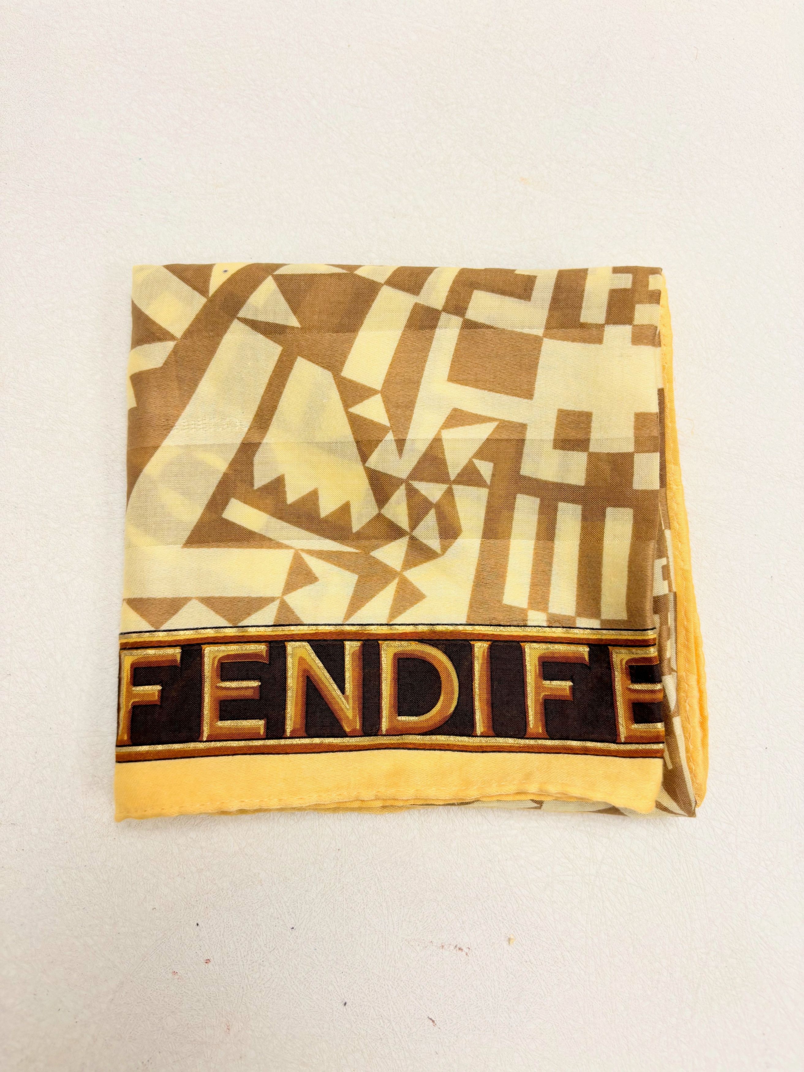 Fendi Carré en Coton Size ONE SIZE - 6 Thumbnail