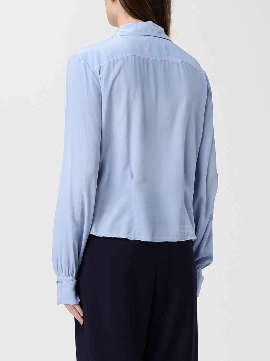Maison Margiela Maison Margiela Shirt Woman Blue Size S / US 4 / IT 40 - 3 Thumbnail