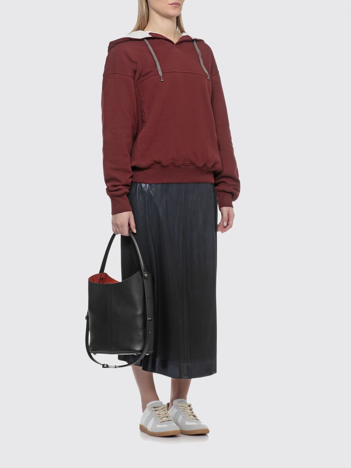 Maison Margiela Maison Margiela Sweatshirt Woman Burgundy Size L / US 10 / IT 46 - 2 Thumbnail