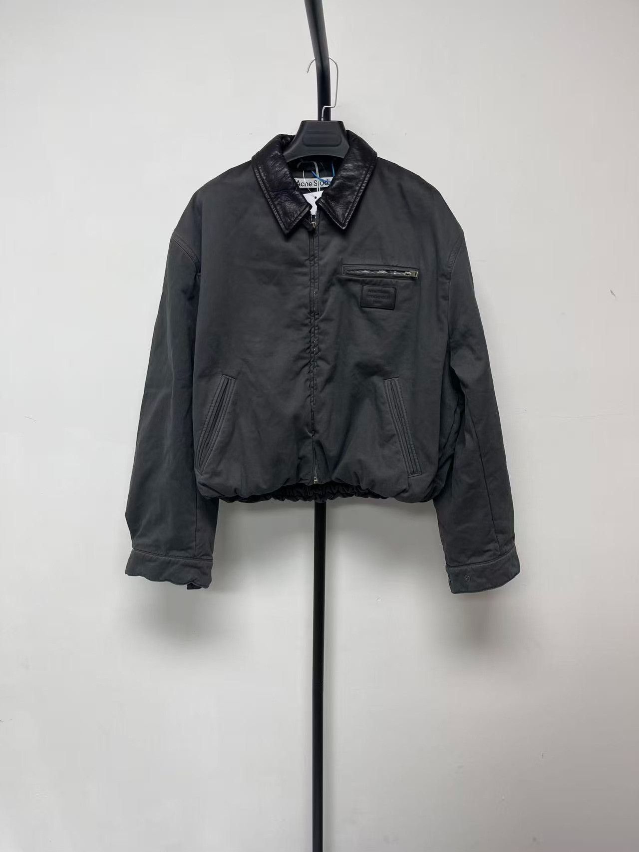 Acne Studios Acne Studios Leather Collar Bomber Jacket FR 36 Size XS / US 0-2 / IT 36-38 - 2 Thumbnail
