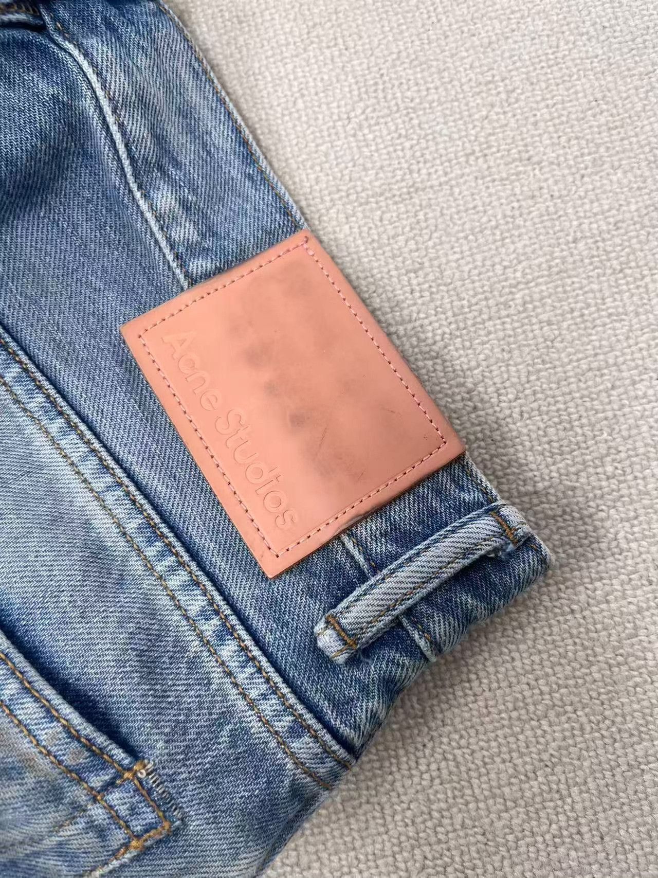 Acne Studios Acne Studios Dirty Distressed Wide Leg Jeans 29 Size US 29 - 5 Thumbnail