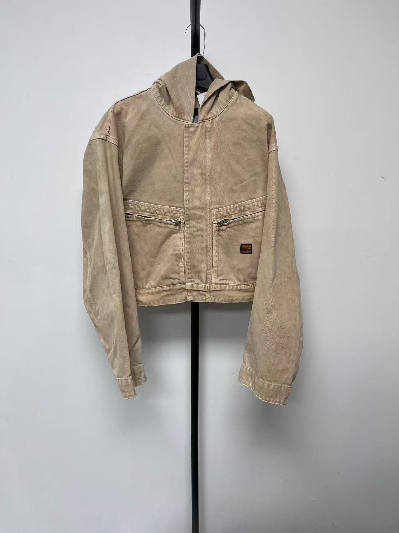 Balenciaga Balenciaga Logo Patch Hooded Jacket 44 Size US S / EU 44-46 / 1 - 2 Thumbnail