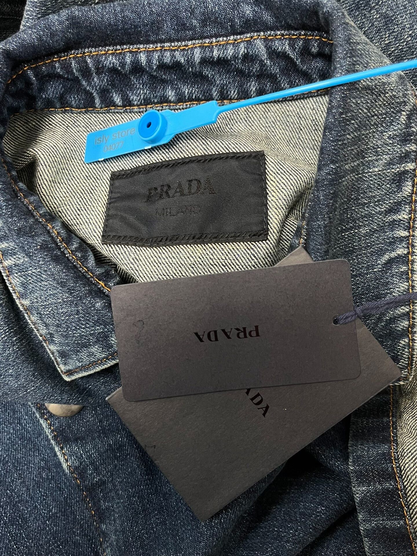 Prada Prada Denim Short Sleeve Snap Button Shirt S Size US S / EU 44-46 / 1 - 6 Thumbnail