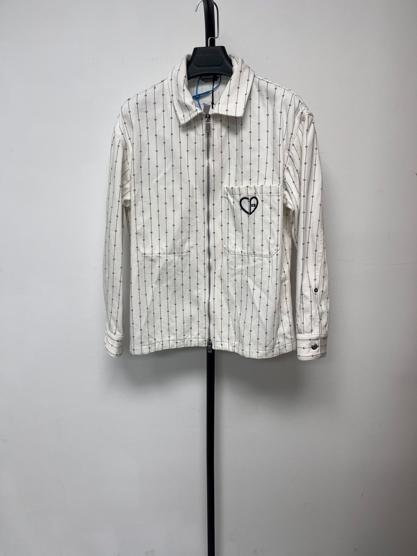 Dior Dior Logo Embroidered Striped Denim Jacket EU 44 Size US S / EU 44-46 / 1 - 2 Thumbnail