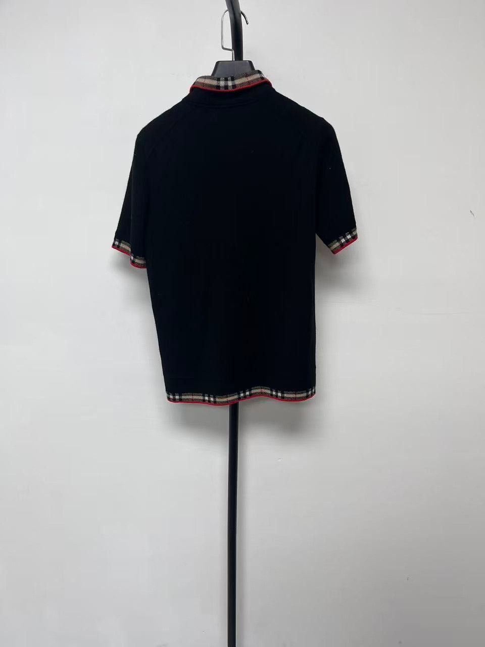 Burberry Burberry Check Trim Merino Wool Polo Size M Size M / US 6-8 / IT 42-44 - 3 Thumbnail