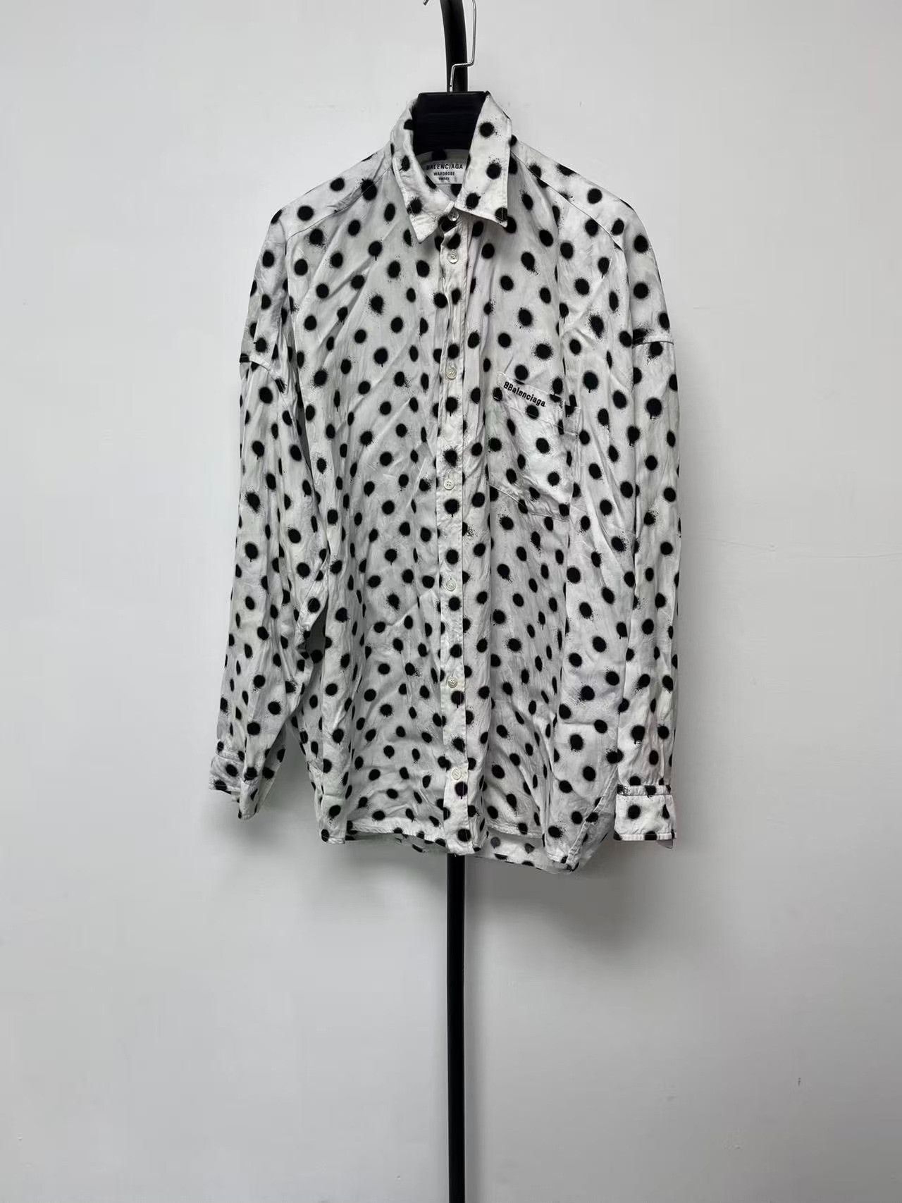 Balenciaga Balenciaga Polka Dot Button Up Shirt FR 36 Size XS / US 0-2 / IT 36-38 - 2 Thumbnail