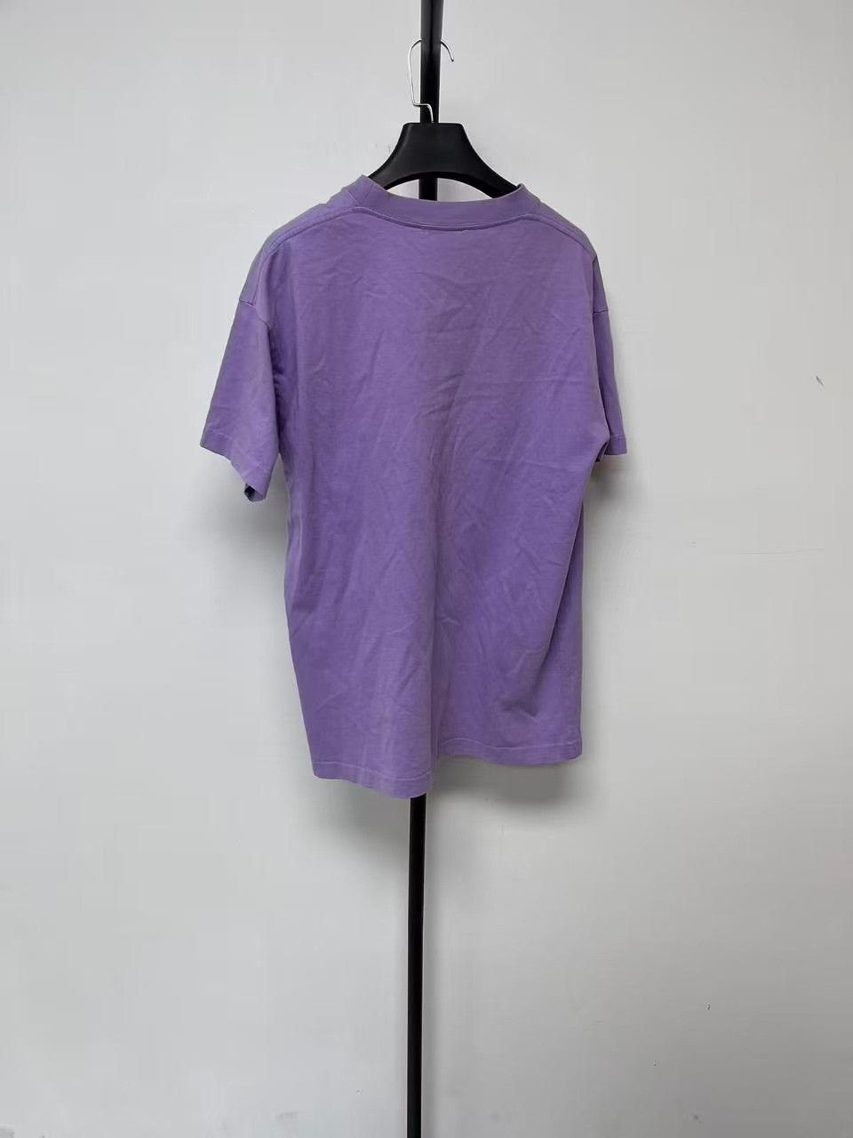 Balenciaga Balenciaga Embroidered Logo T-Shirt Purple S Size US S / EU 44-46 / 1 - 3 Thumbnail