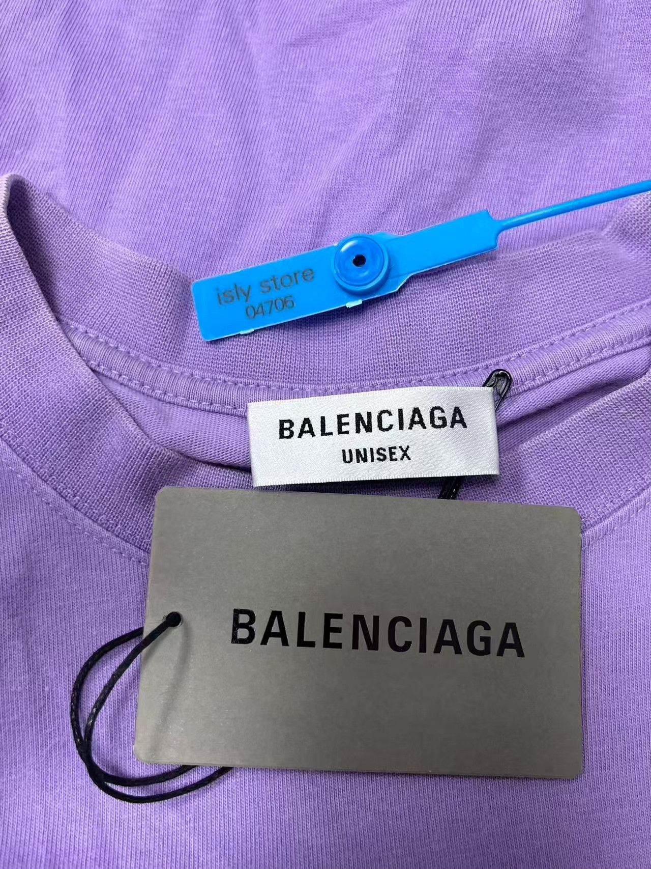 Balenciaga Balenciaga Embroidered Logo T-Shirt Purple S Size US S / EU 44-46 / 1 - 7 Thumbnail