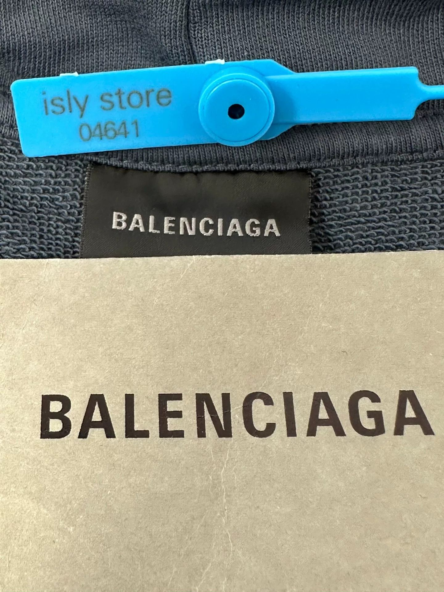 Balenciaga Balenciaga Spray Logo Hoodie Blue XS Size US XS / EU 42 / 0 - 5 Thumbnail