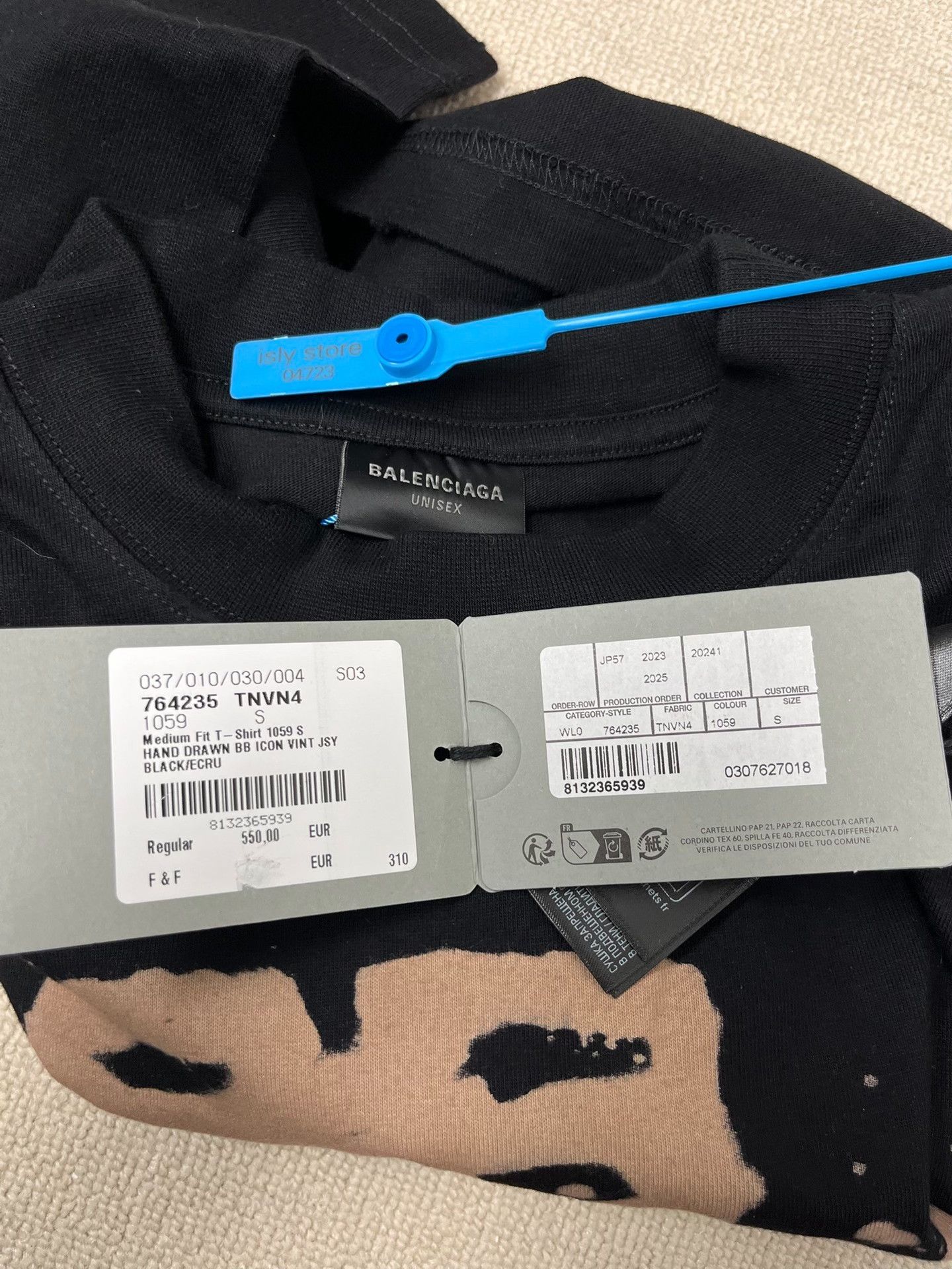 Balenciaga Balenciaga Hand Drawn BB Logo T-Shirt S Size S / US 4 / IT 40 - 6 Thumbnail