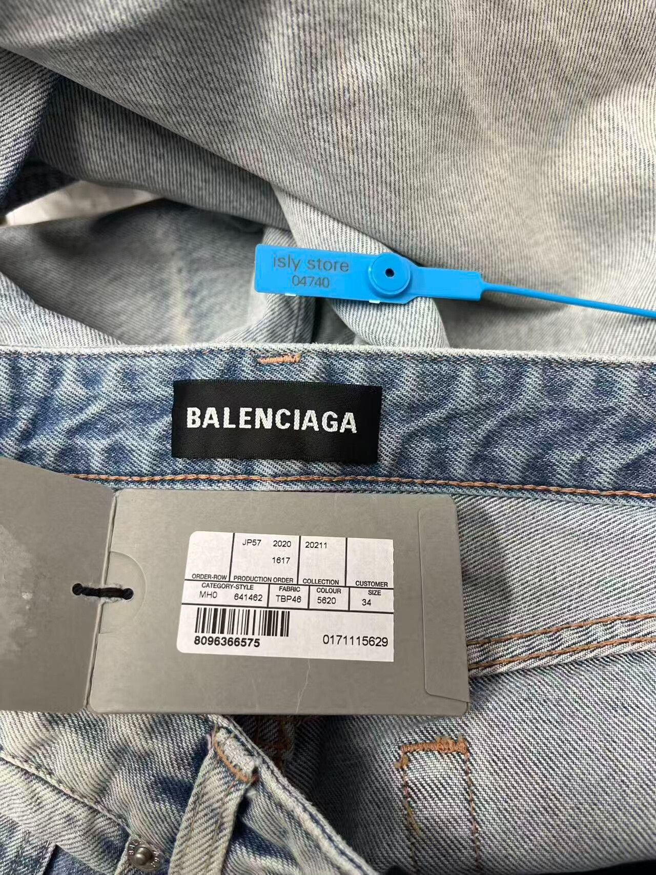 Balenciaga Balenciaga Light Blue Denim Jeans Size 34 Size US 34 / EU 50 - 5 Thumbnail