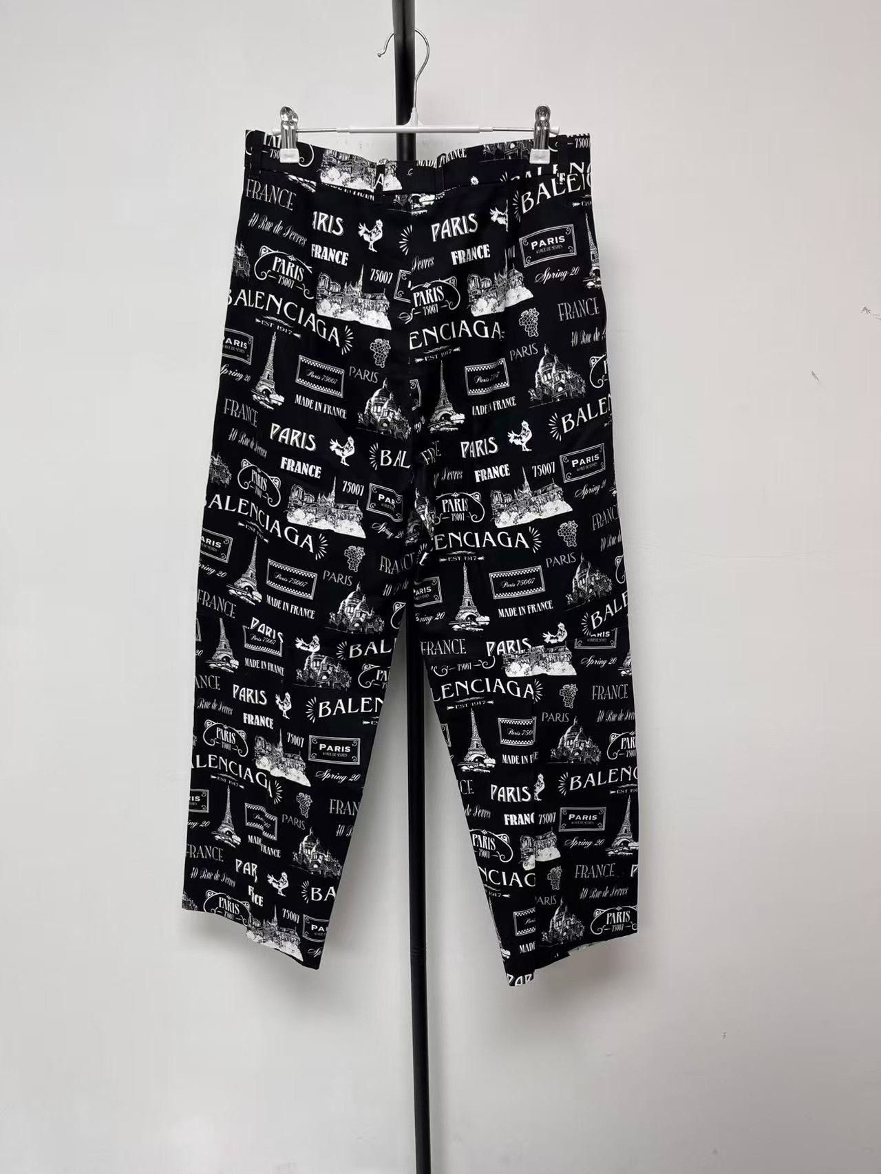 Balenciaga Balenciaga Paris Graphic Print Casual Pants 46 Size US 30 / EU 46 - 3 Thumbnail