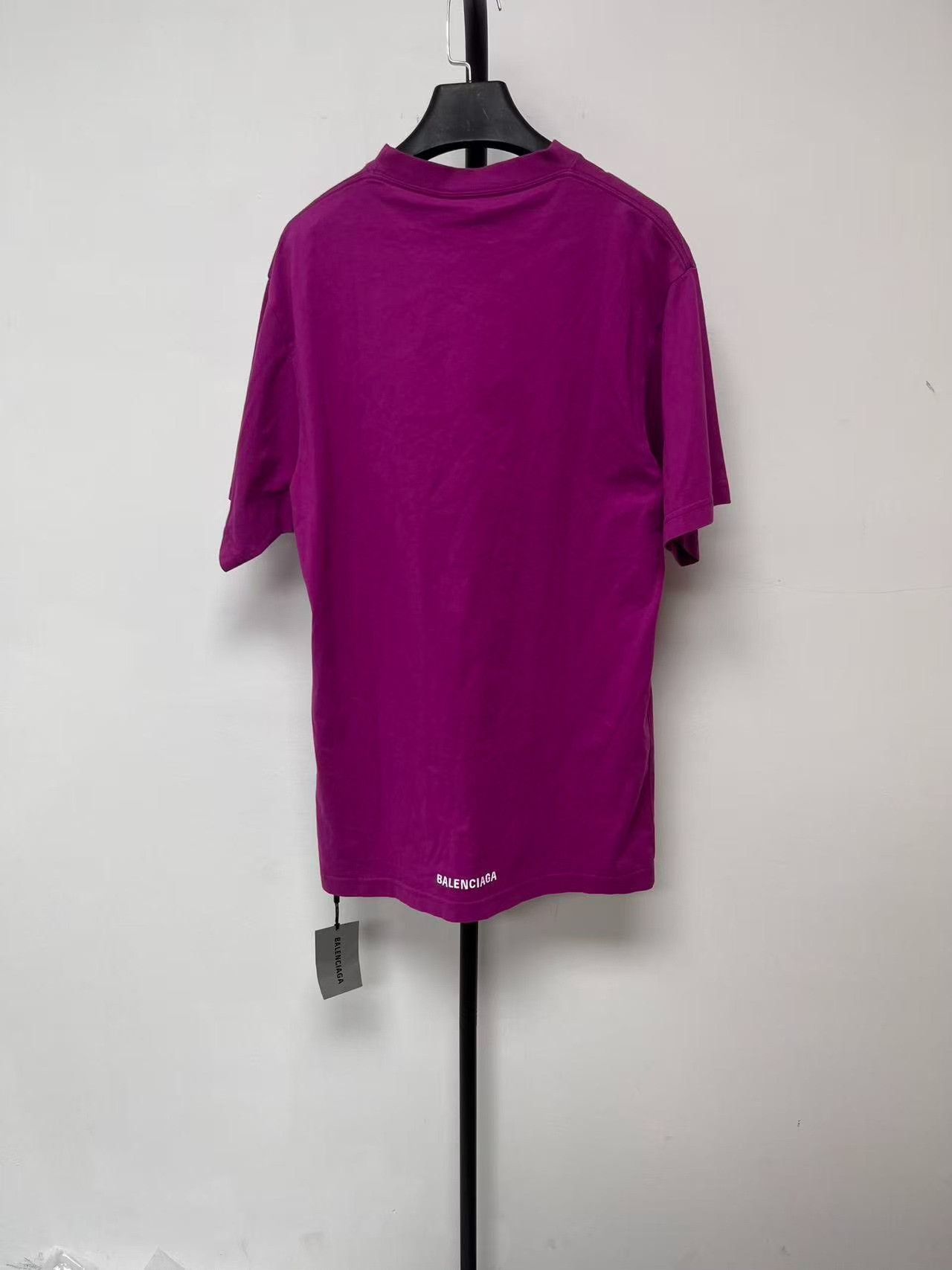 Balenciaga Balenciaga Unifit Logo Purple T-Shirt Size 1 Size US S / EU 44-46 / 1 - 2 Thumbnail