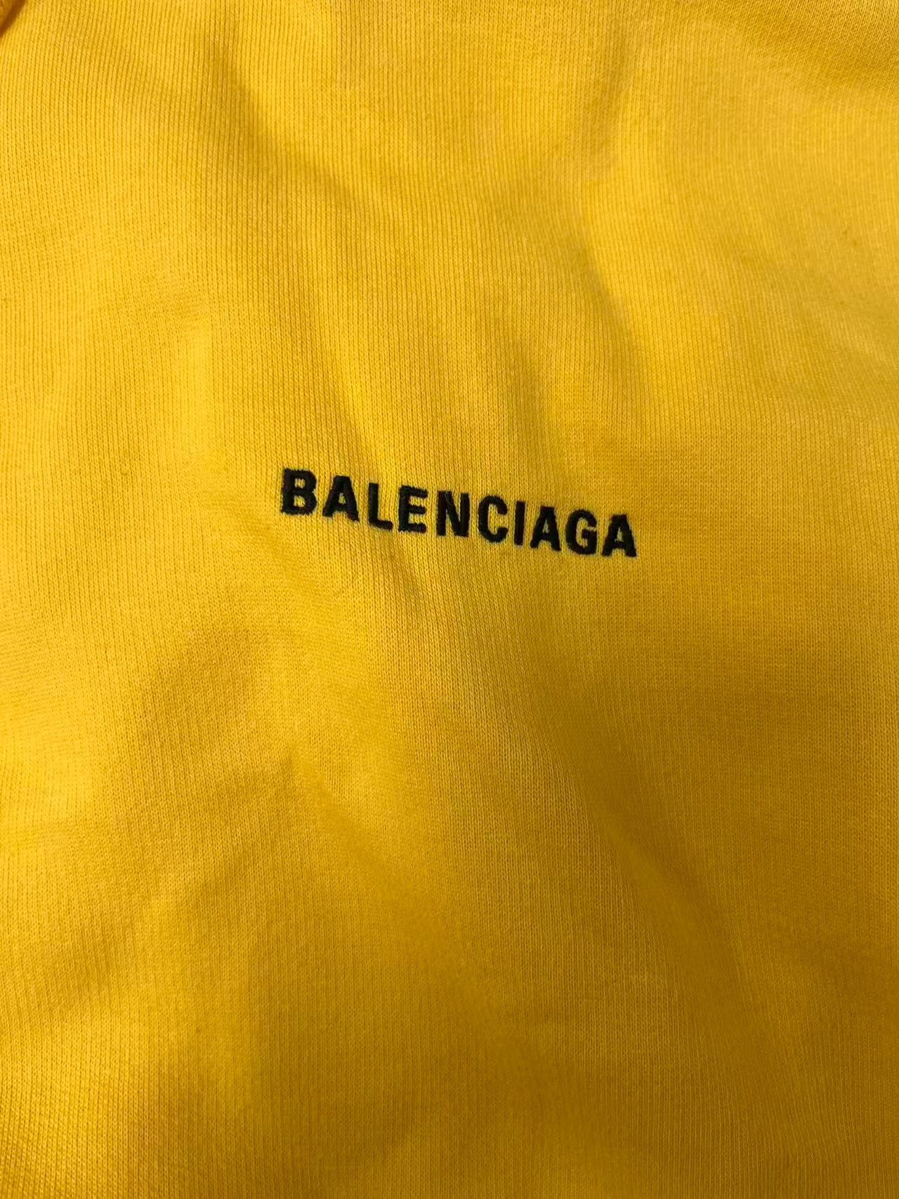 Balenciaga Balenciaga Logo Print Hoodie Yellow XS Size US XS / EU 42 / 0 - 4 Thumbnail